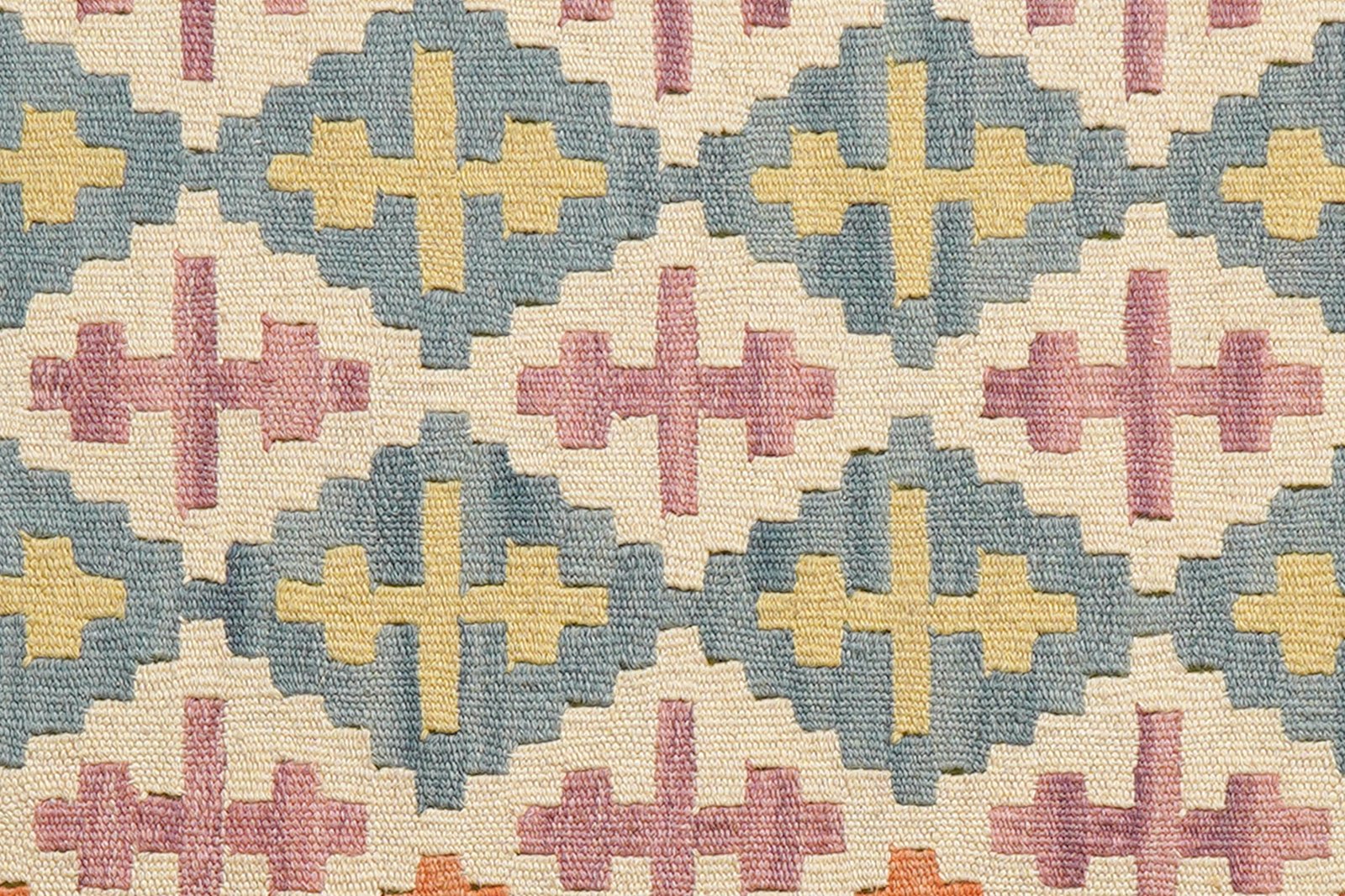 Kelim Gashgai — Handmade, 86x201 cm, Beige, 100% Virgin Wool | View 5