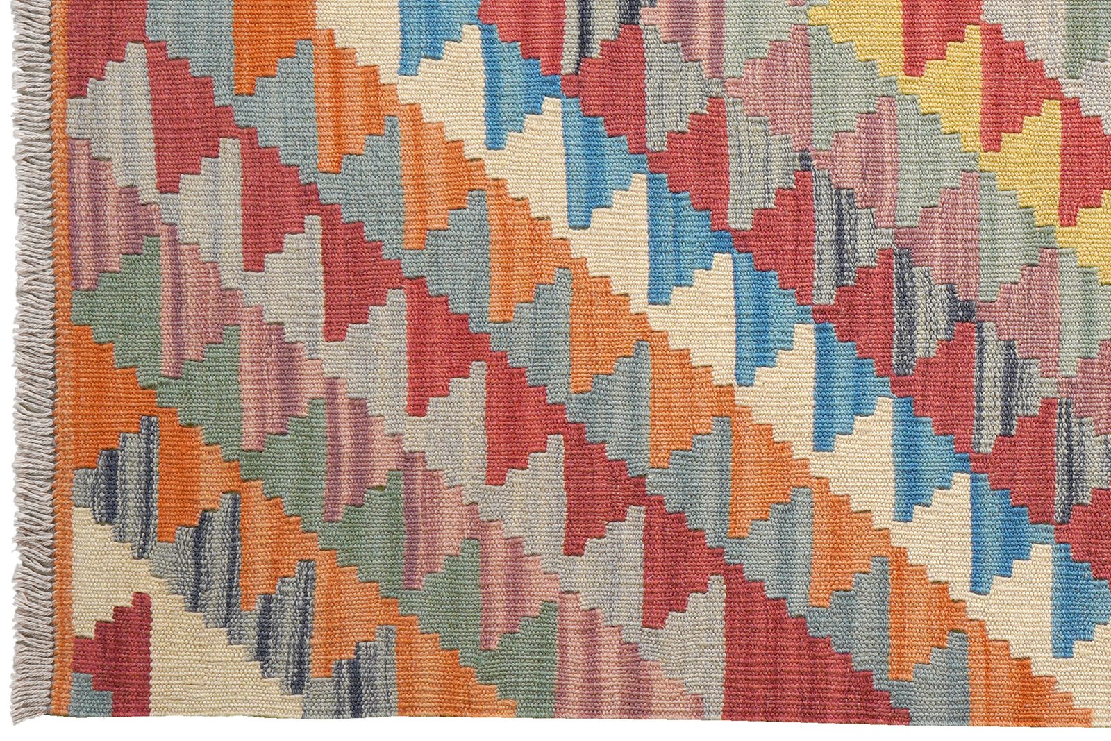 Kelim Gashgai — Handmade, 103x152 cm, Multicolor, 100% Virgin Wool | View 3