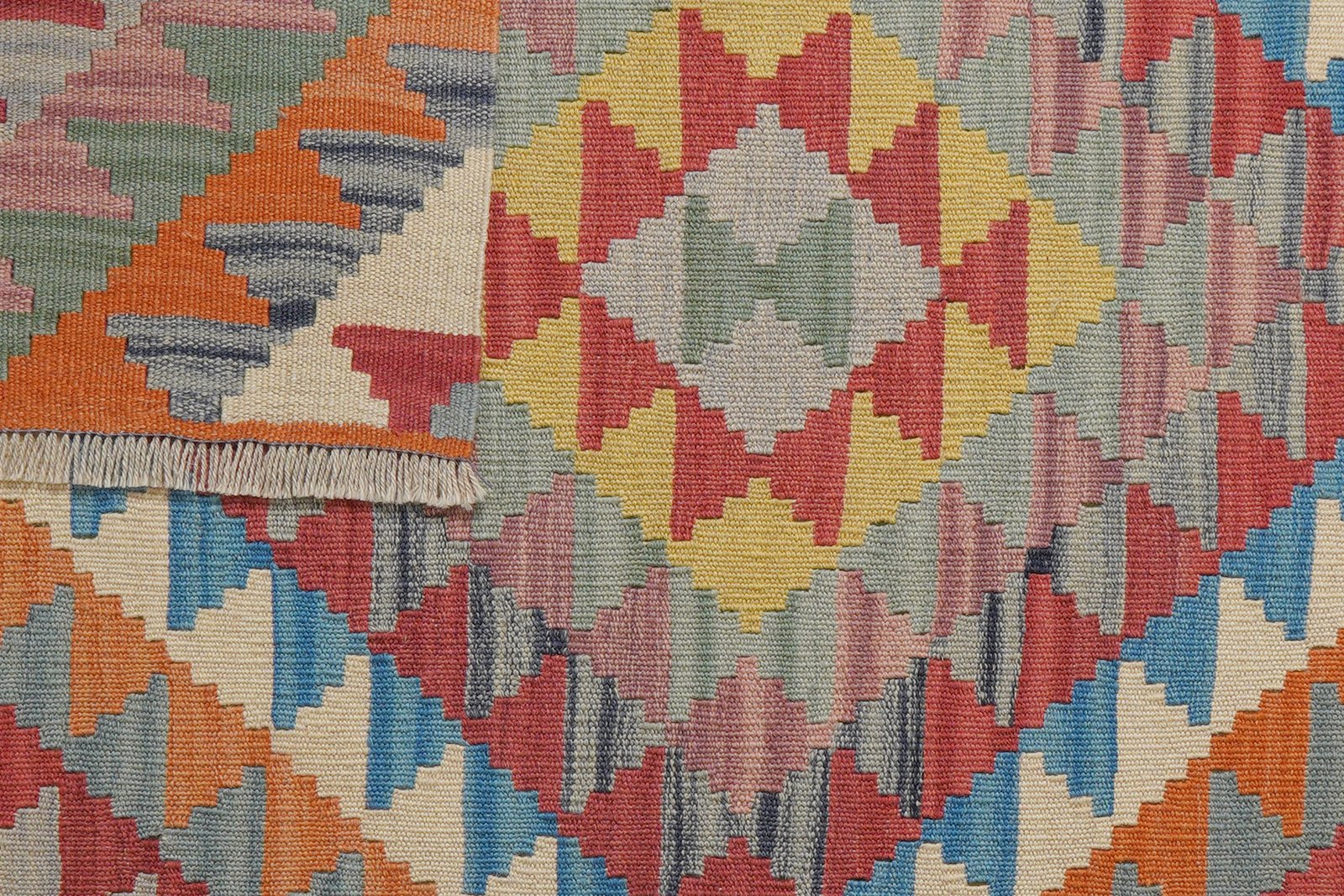Kelim Gashgai — Handmade, 103x152 cm, Multicolor, 100% Virgin Wool | View 6