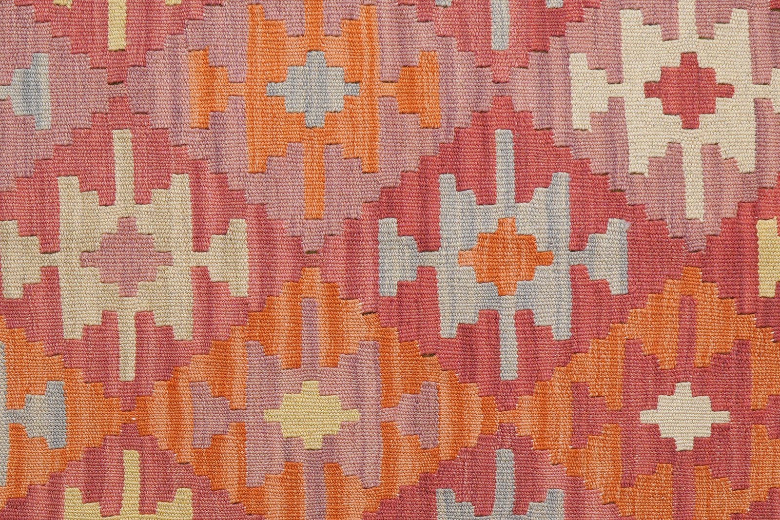 Kelim Gashgai — Handmade, 129x171 cm, Pink, 100% Virgin Wool | View 5