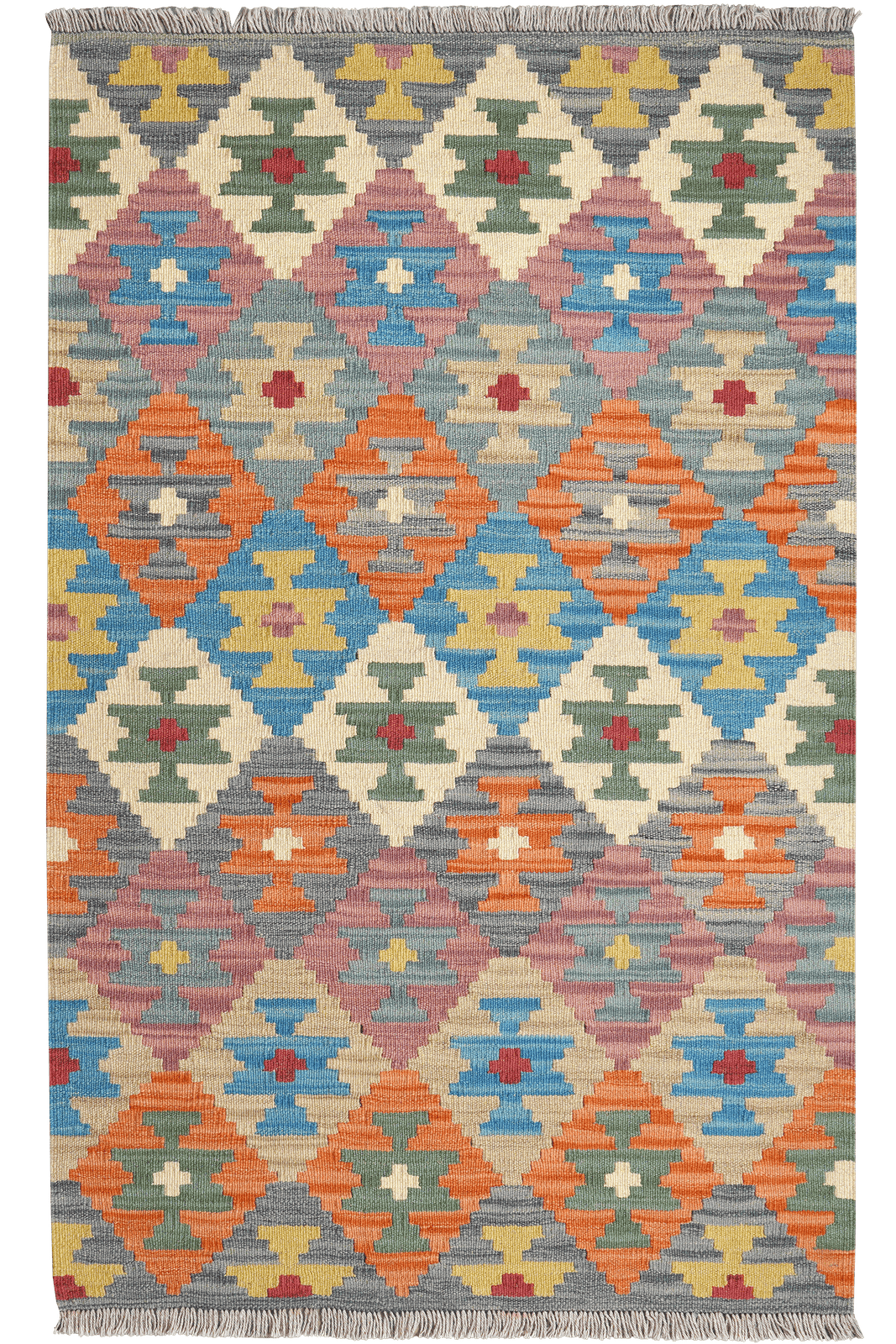 Kelim Gashgai — Handmade, 95x153 cm, Multicolor, 100% Virgin Wool | Main view