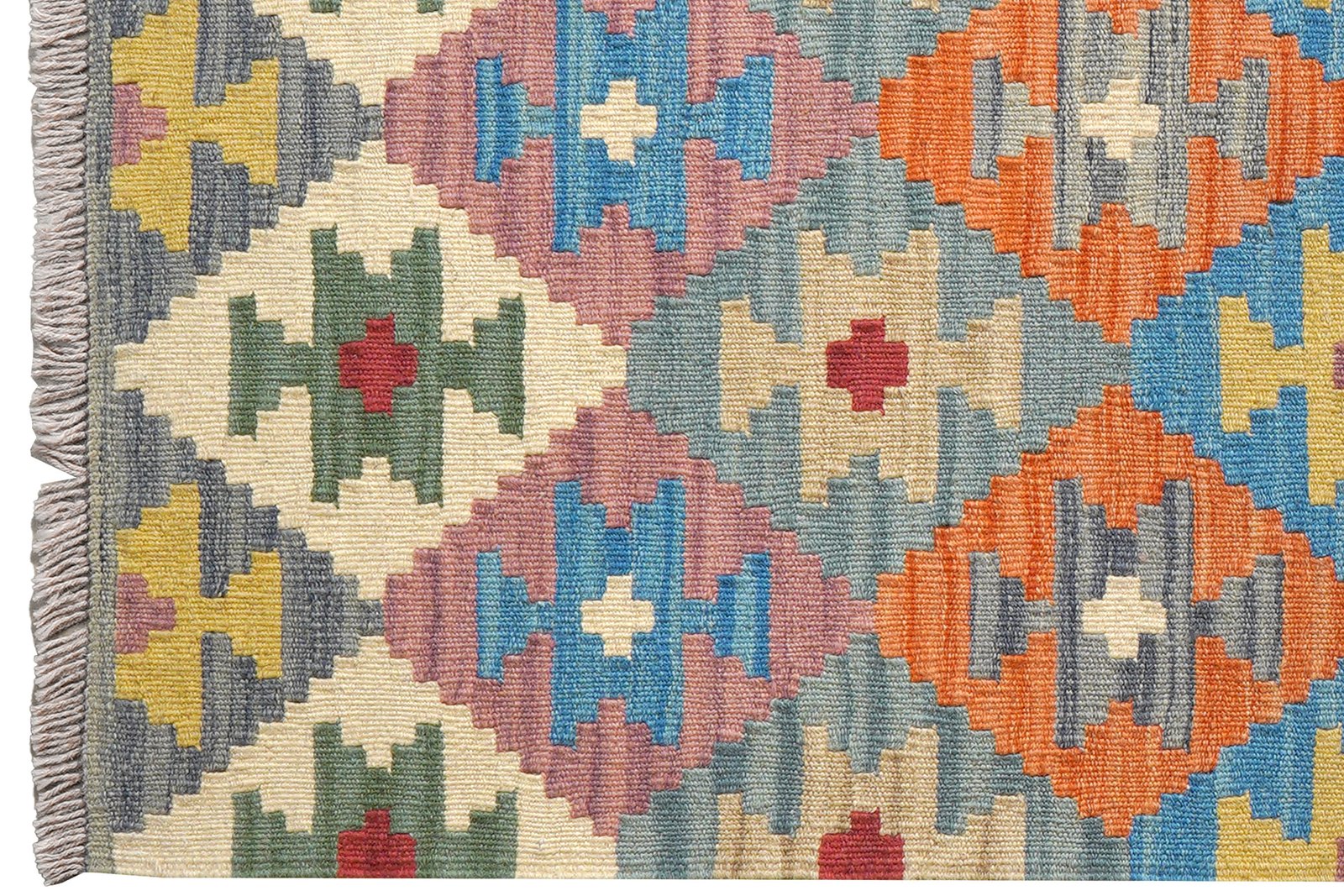 Kelim Gashgai — Handmade, 95x153 cm, Multicolor, 100% Virgin Wool | View 3