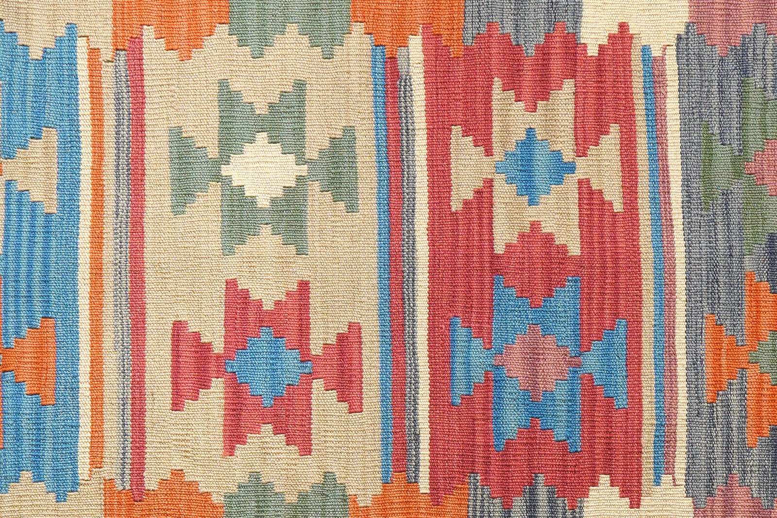 Kelim Gashgai — Handmade, 104x153 cm, Multicolor, 100% Virgin Wool | View 5