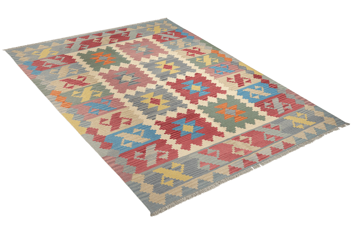 Kelim Gashgai · Tessuto a mano – Beige, 238x170 cm (5)