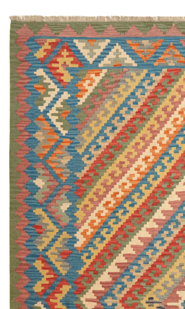 Kelim Gashgai — Handmade, 269x338 cm, Multicolor, 100% Virgin Wool | View 3
