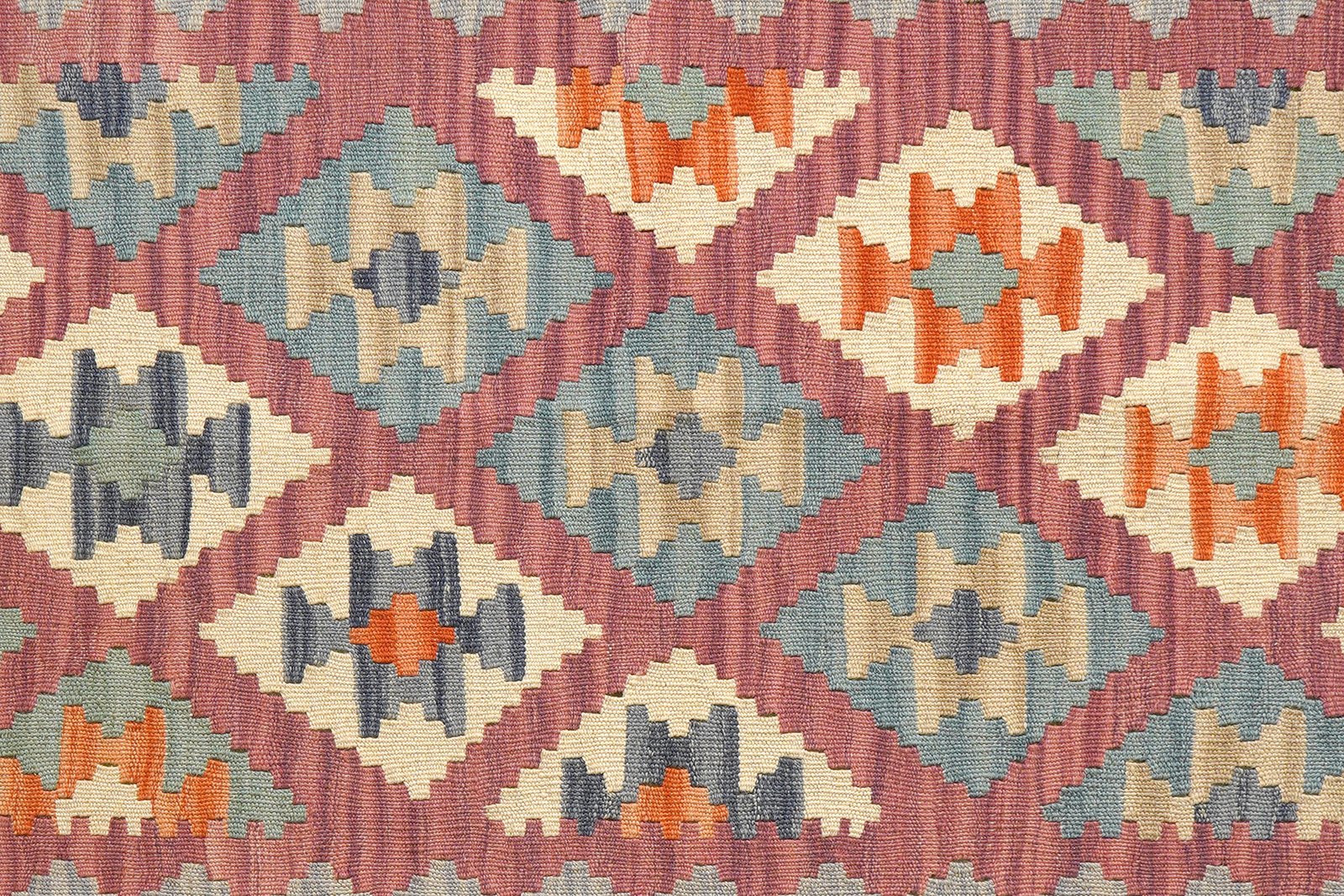 Kelim Gashgai — Handmade, 124x176 cm, Pink, 100% Virgin Wool | View 5
