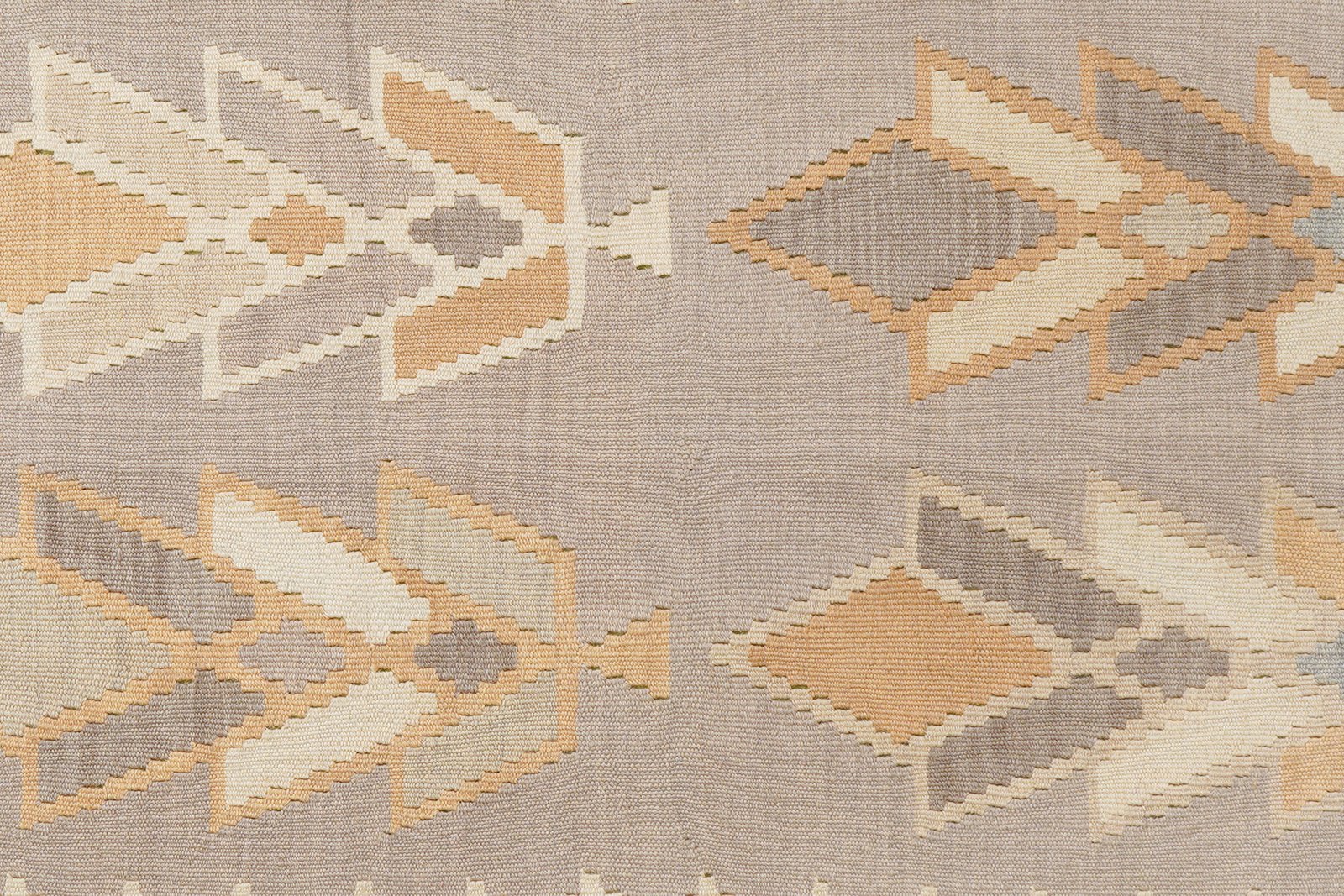 Kelim Gashgai — Handmade, 124x173 cm, Grey, 100% Virgin Wool | View 5