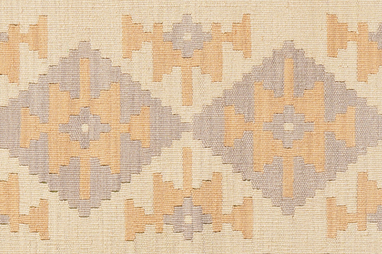 Kelim Gashgai — Handmade, 84x201 cm, Beige, 100% Virgin Wool | View 5