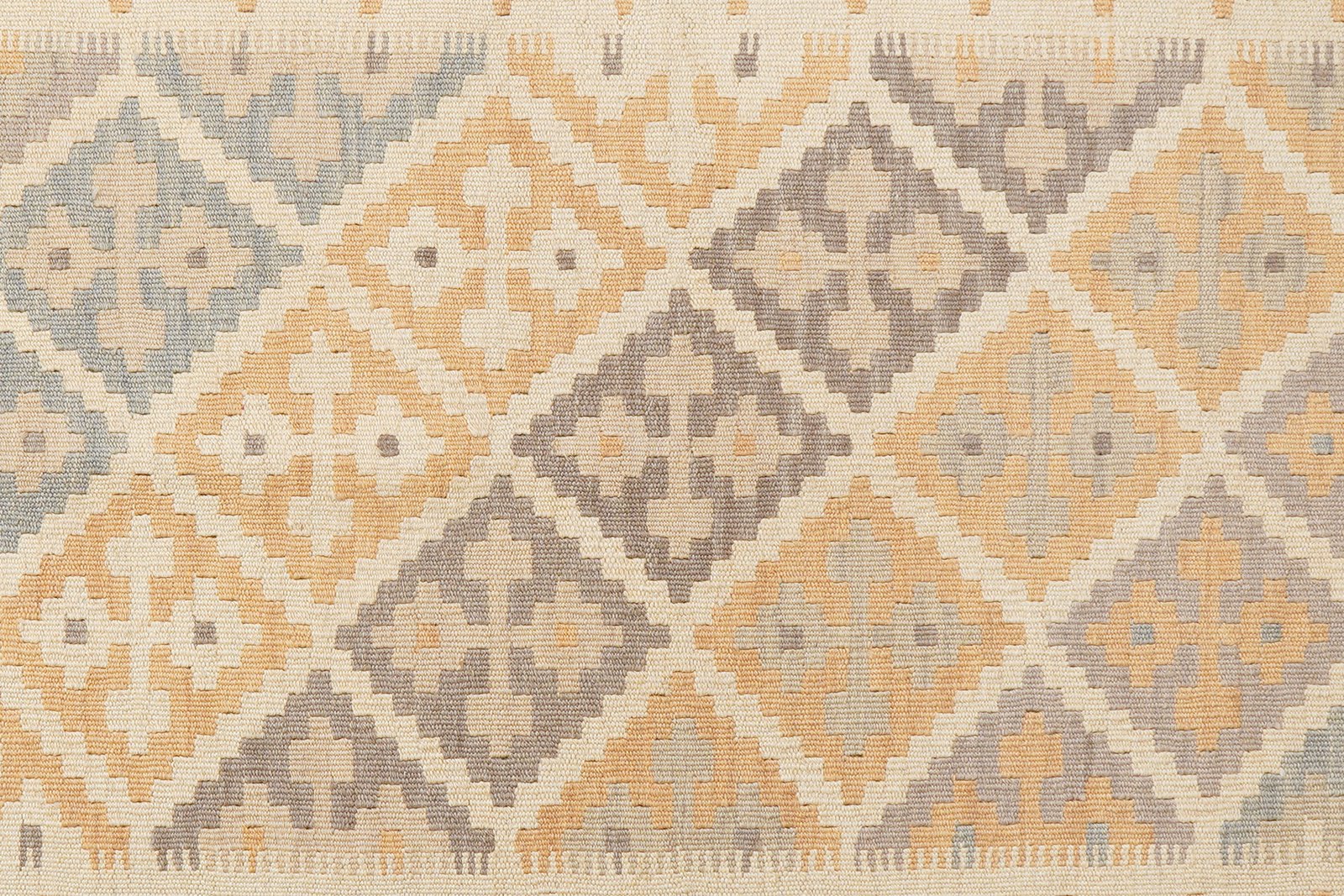 Kelim Gashgai — Handmade, 124x176 cm, Beige, 100% Virgin Wool | View 5