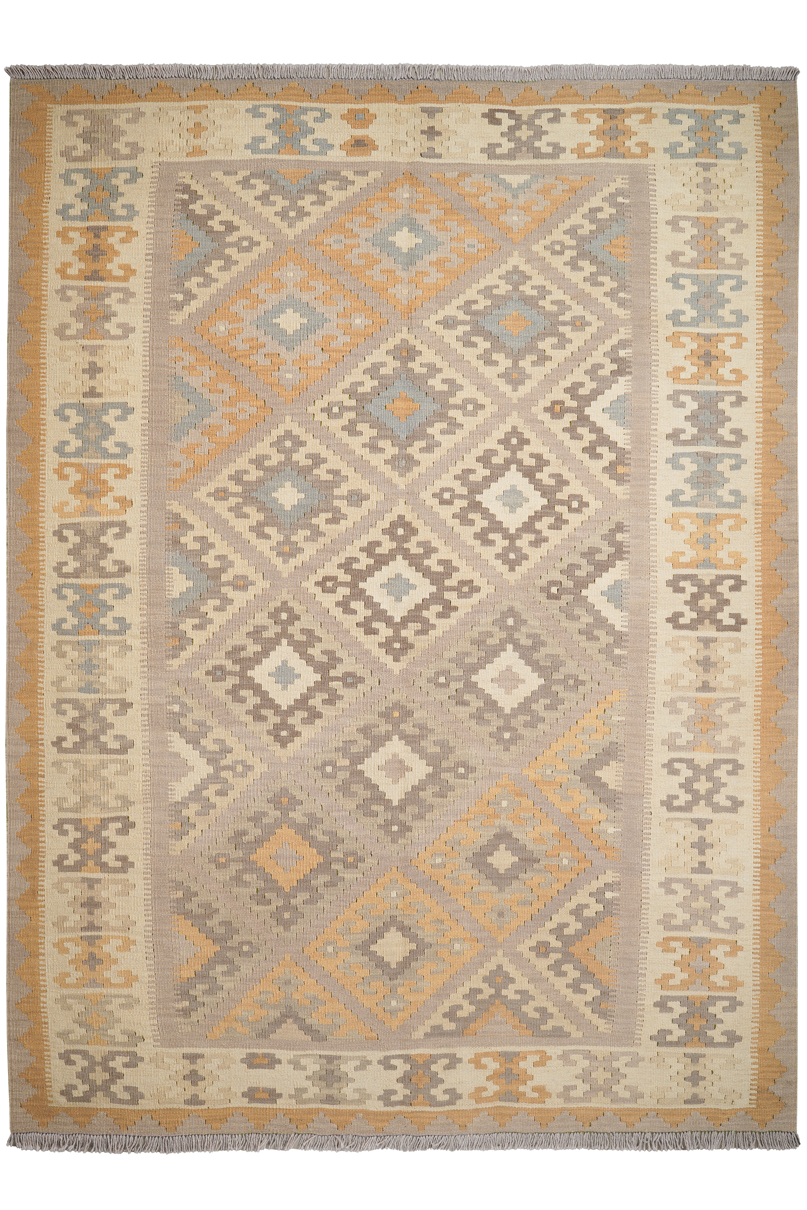 Ke.Gashgai T — Handgefertigt, 246x182 cm, Bunt, 100% Virgin Wool | Main view