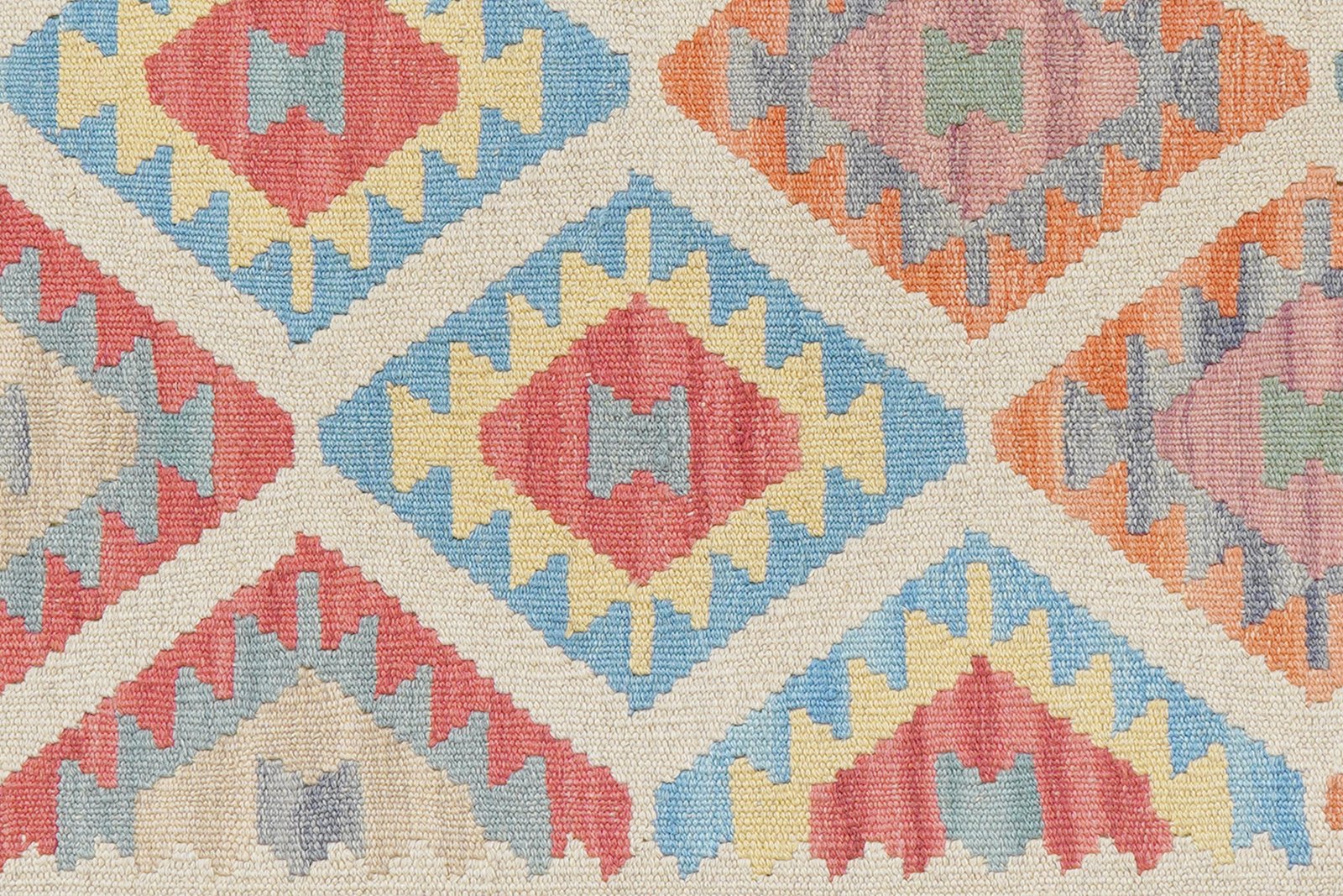 Kelim Gashgai — Handmade, 126x182 cm, Beige, 100% Virgin Wool | View 5