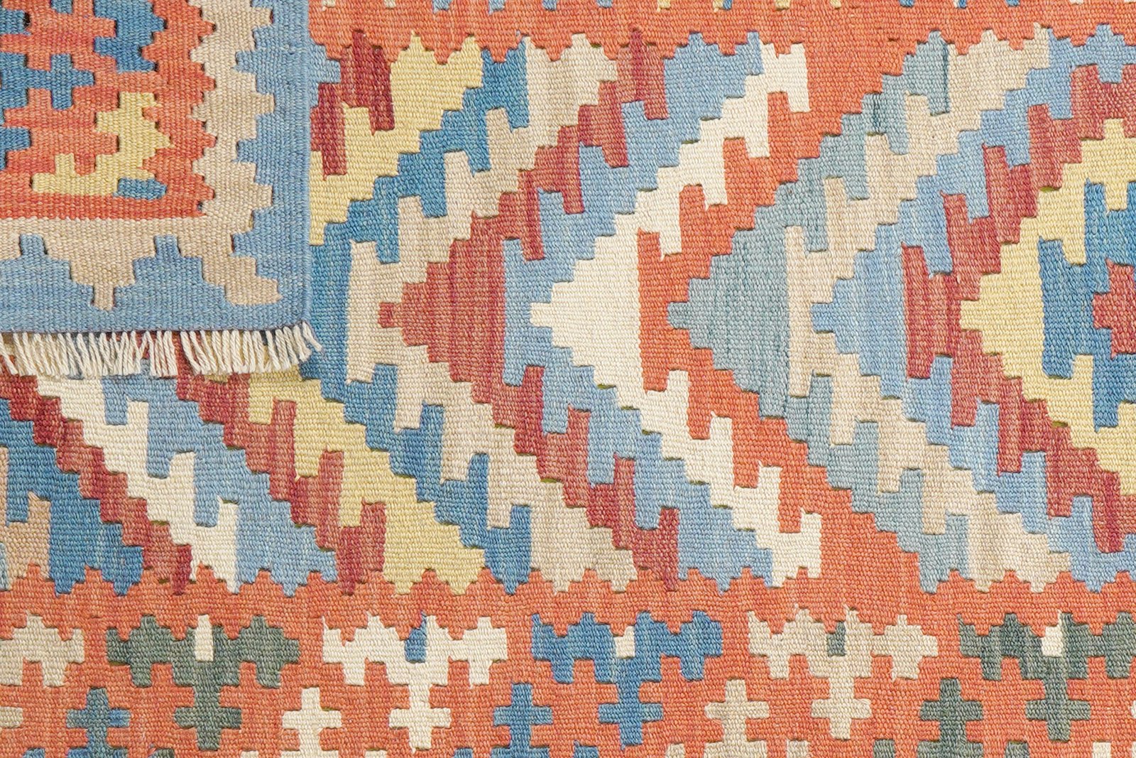 Kelim Gashgai — Handmade, 83x192 cm, Multicolor, 100% Virgin Wool | View 6