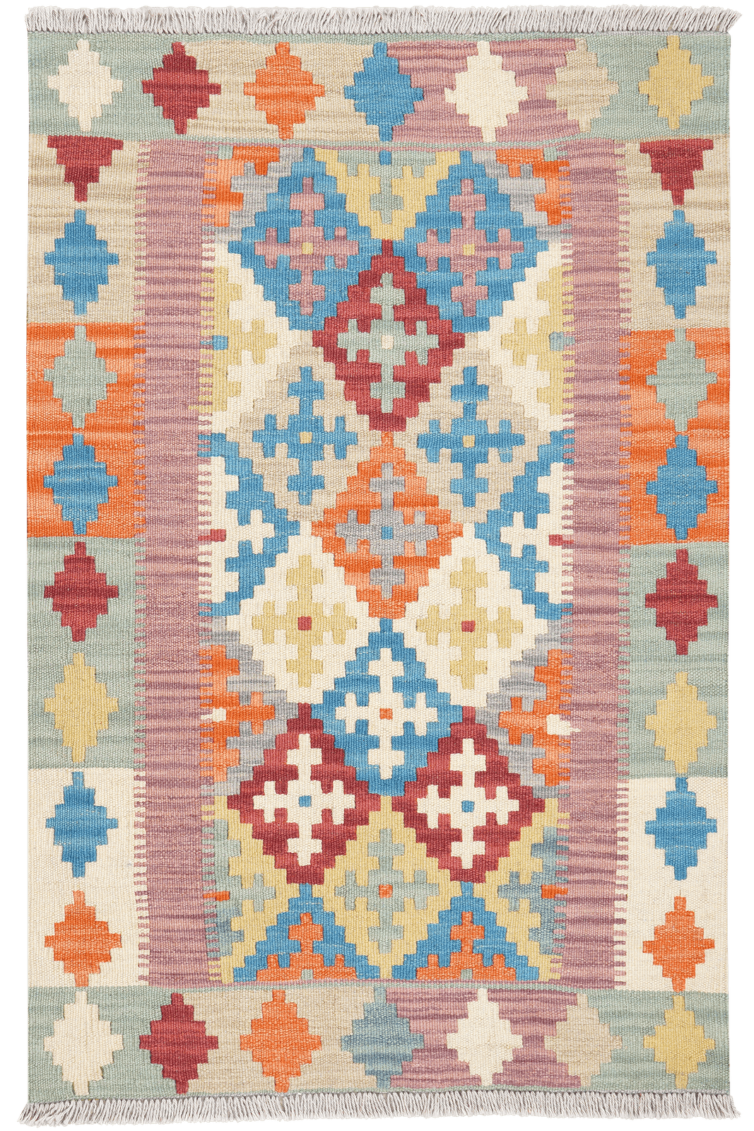 Kelim Gashgai — Handmade, 82x124 cm, Multicolor, 100% Virgin Wool | Main view