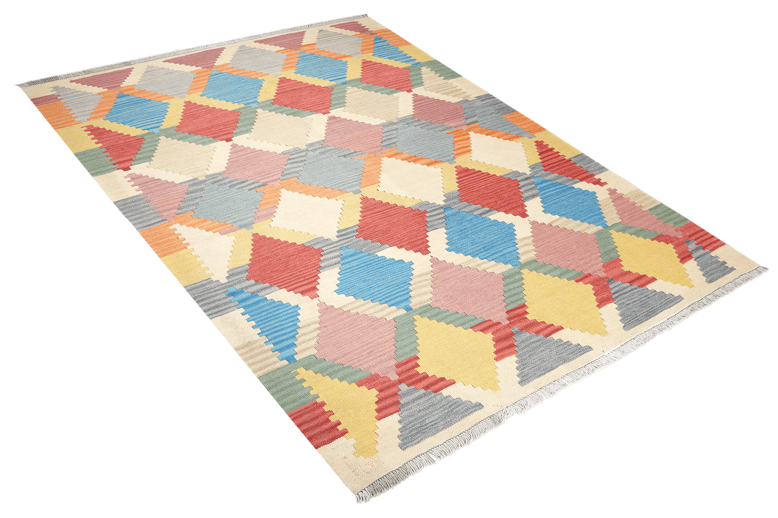 Kelim Gashgai — Handmade, 153x203 cm, Multicolor, 100% Virgin Wool | View 4