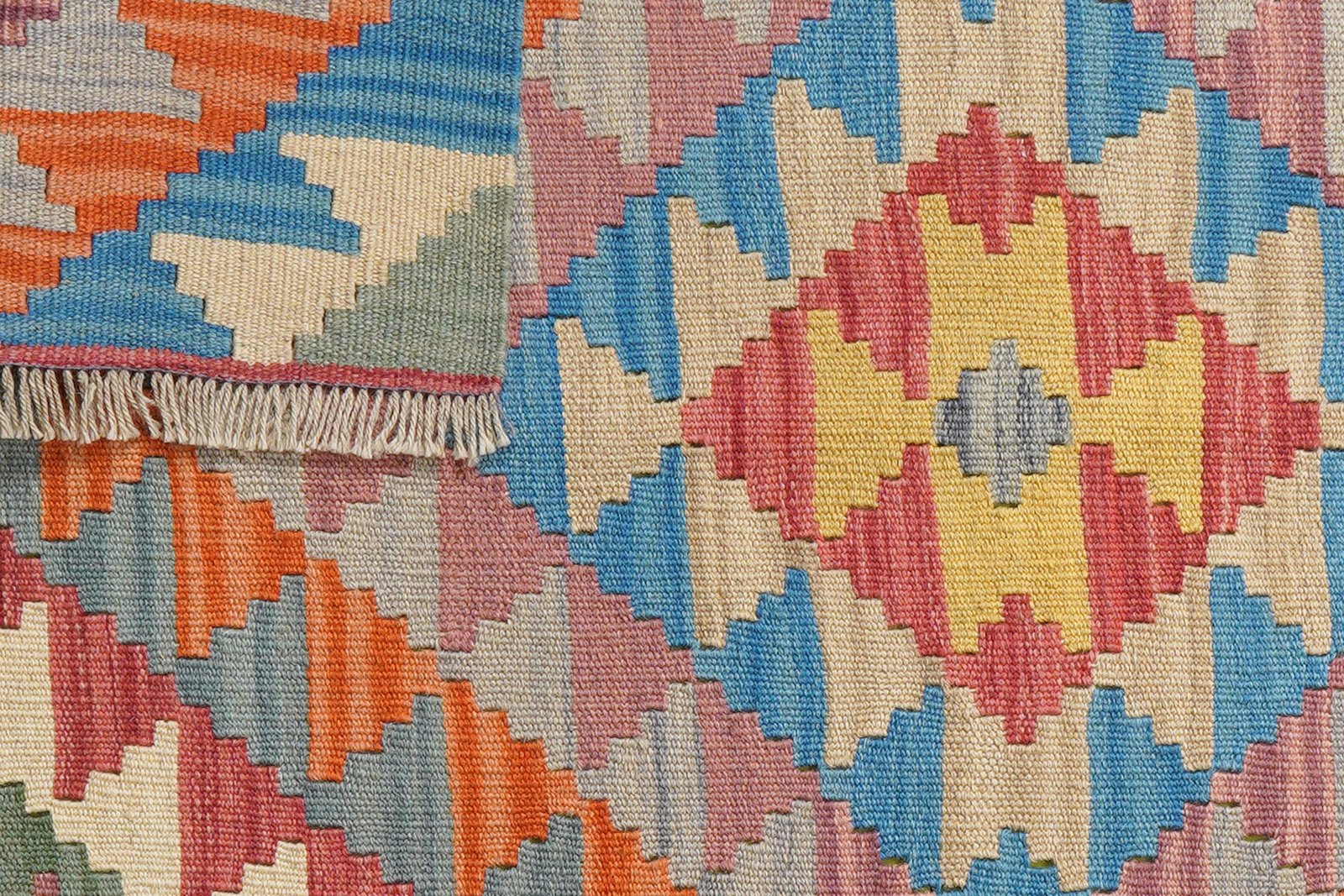 Kelim Gashgai — Handmade, 103x145 cm, Multicolor, 100% Virgin Wool | View 6