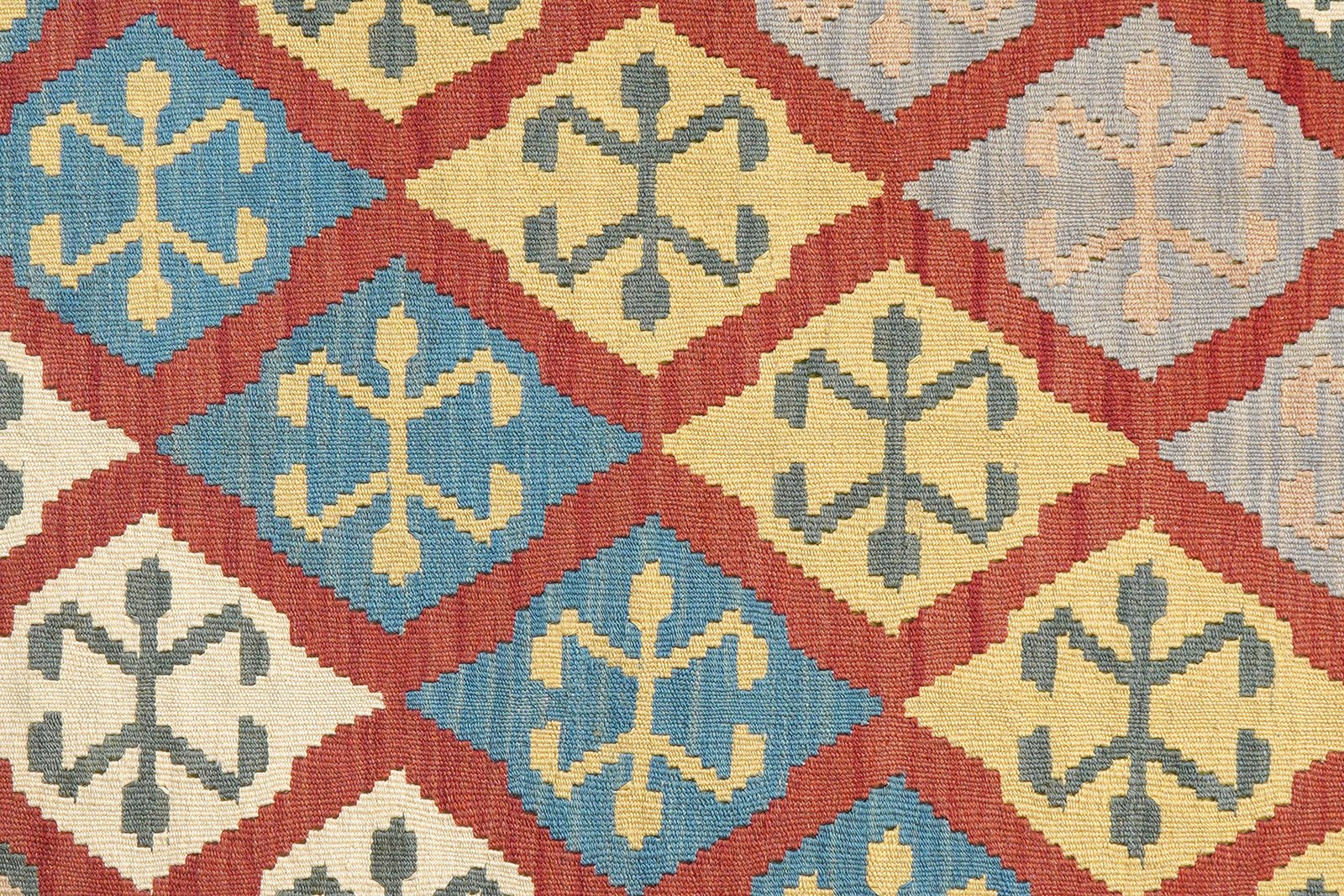 Kelim Gashgai — Handmade, 121x179 cm, Red, 100% Virgin Wool | View 5