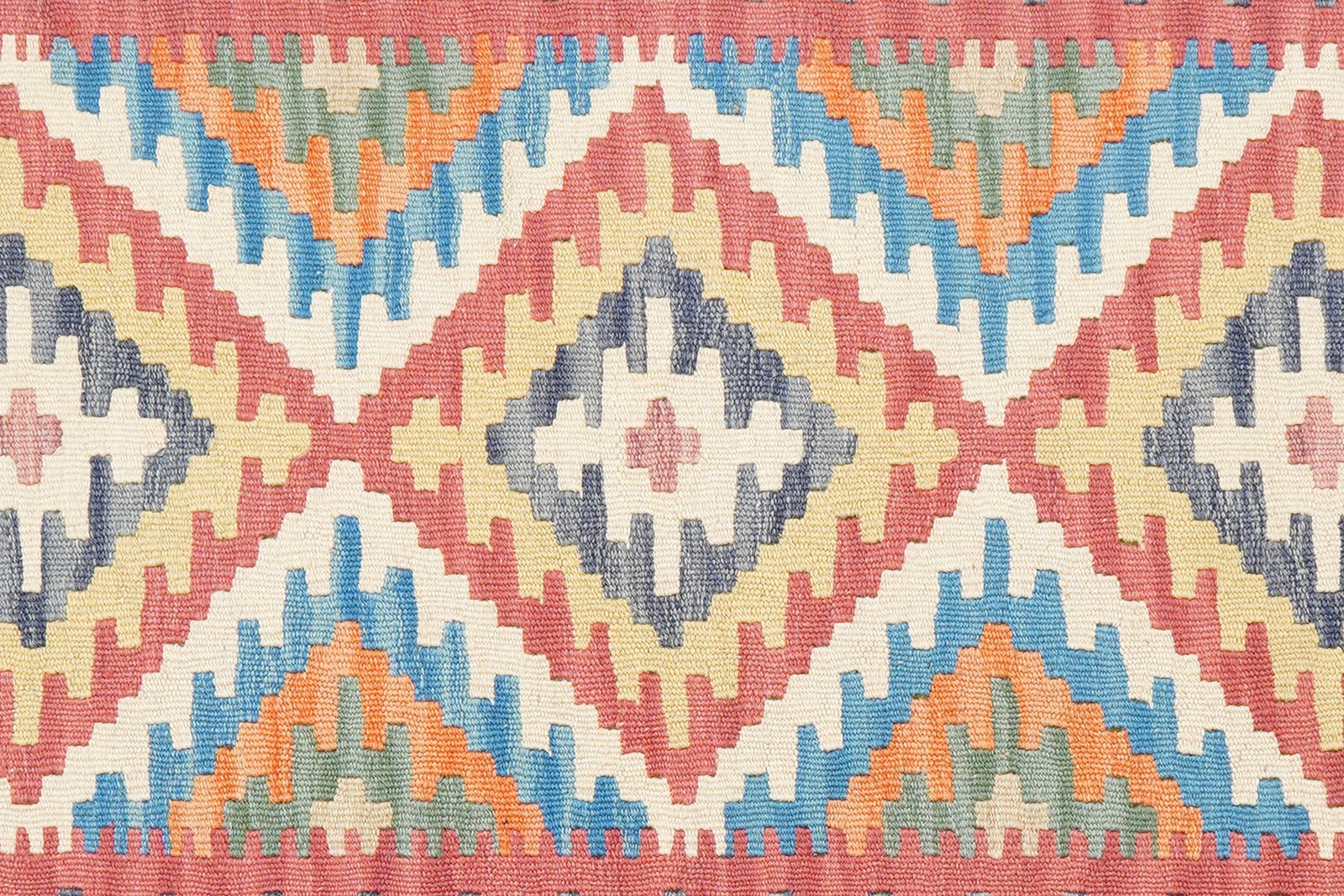 Kelim Gashgai — Handmade, 101x152 cm, Blue, 100% Virgin Wool | View 5