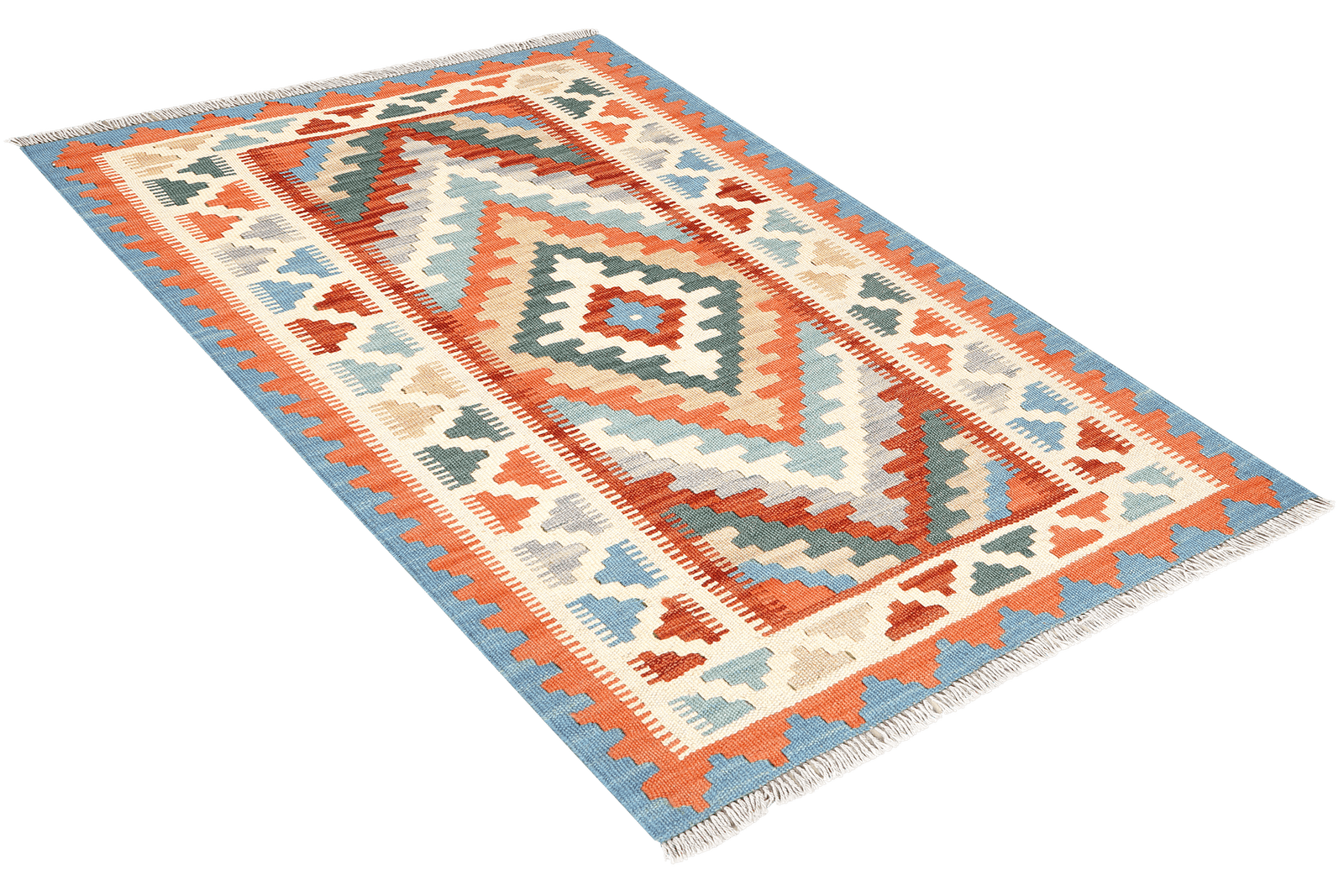 Kelim Gashgai — Handmade, 85x130 cm, Multicolor, 100% Virgin Wool | View 4