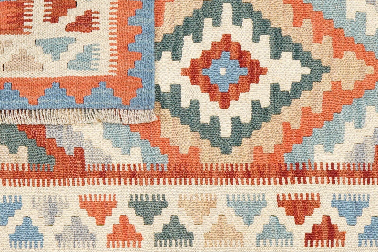 Kelim Gashgai — Handmade, 85x130 cm, Multicolor, 100% Virgin Wool | View 6