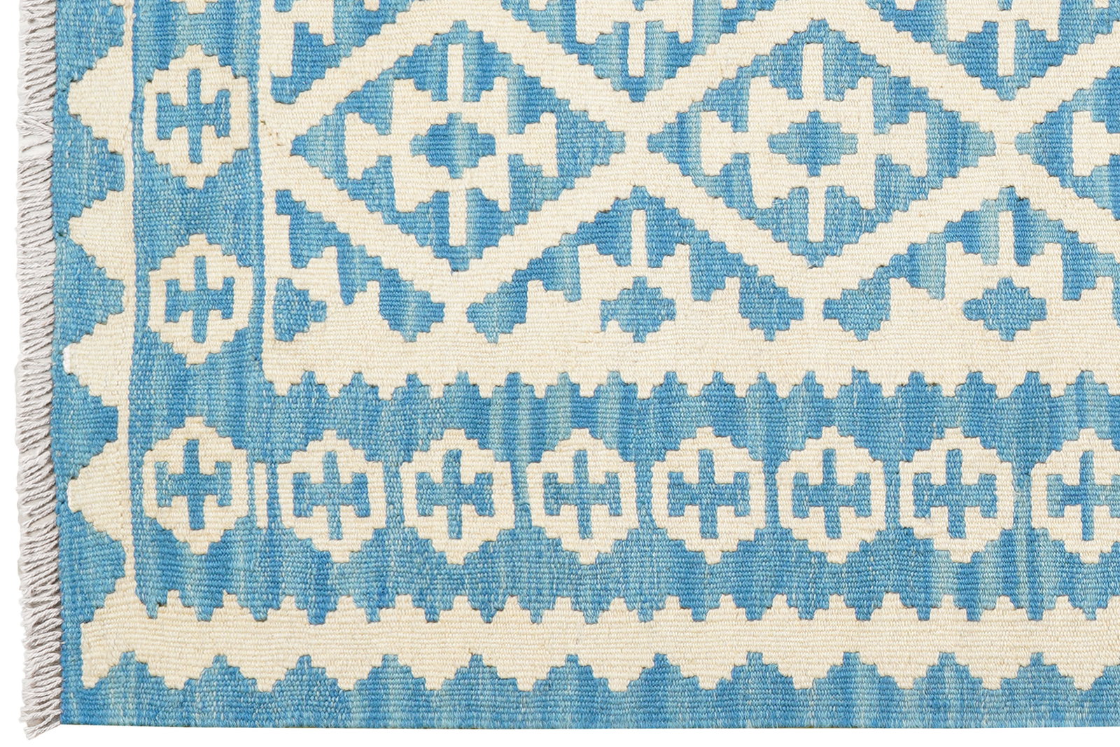 Kelim Gashgai — Handgefertigt, 147x111 cm, Beige, 100% Virgin Wool | View 4