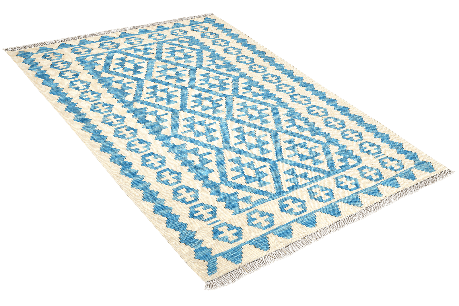 Kelim Gashgai — Handmade, 109x145 cm, Multicolor, 100% Virgin Wool | View 4