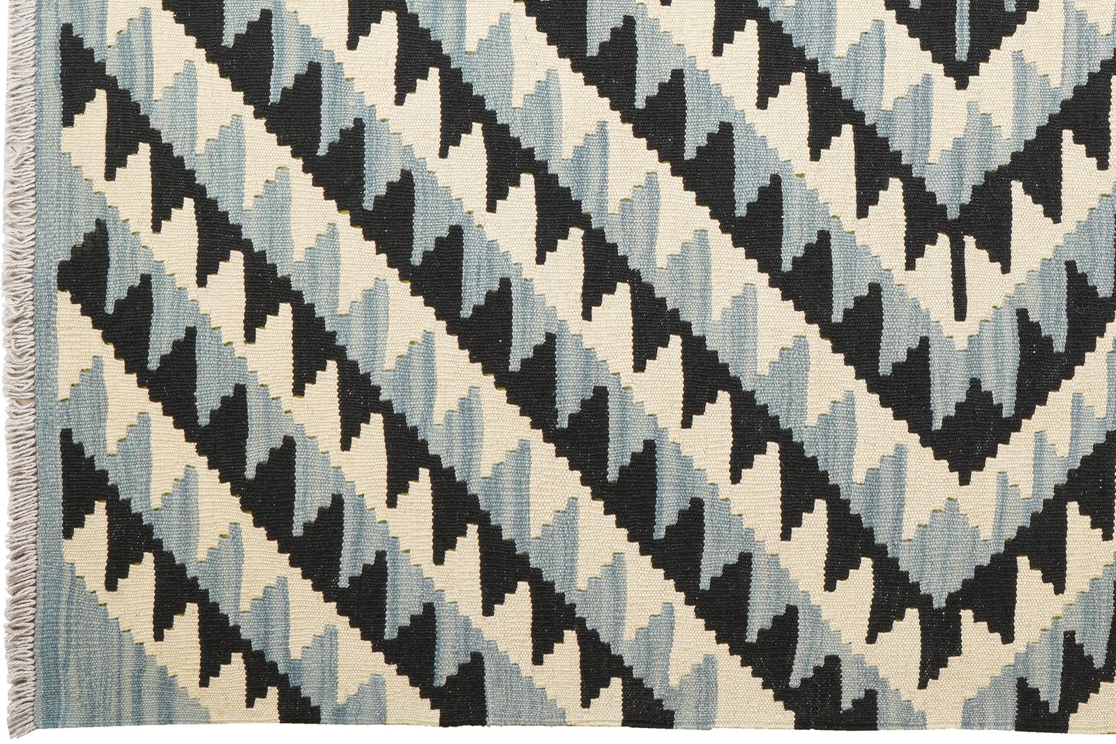 Kelim Gashgai — Handmade, 160x198 cm, Beige, 100% Virgin Wool | View 3