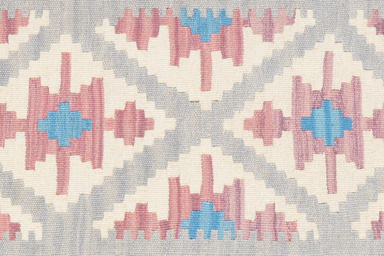 Kelim Gashgai — Handmade, 100x149 cm, Grey, 100% Virgin Wool | View 5