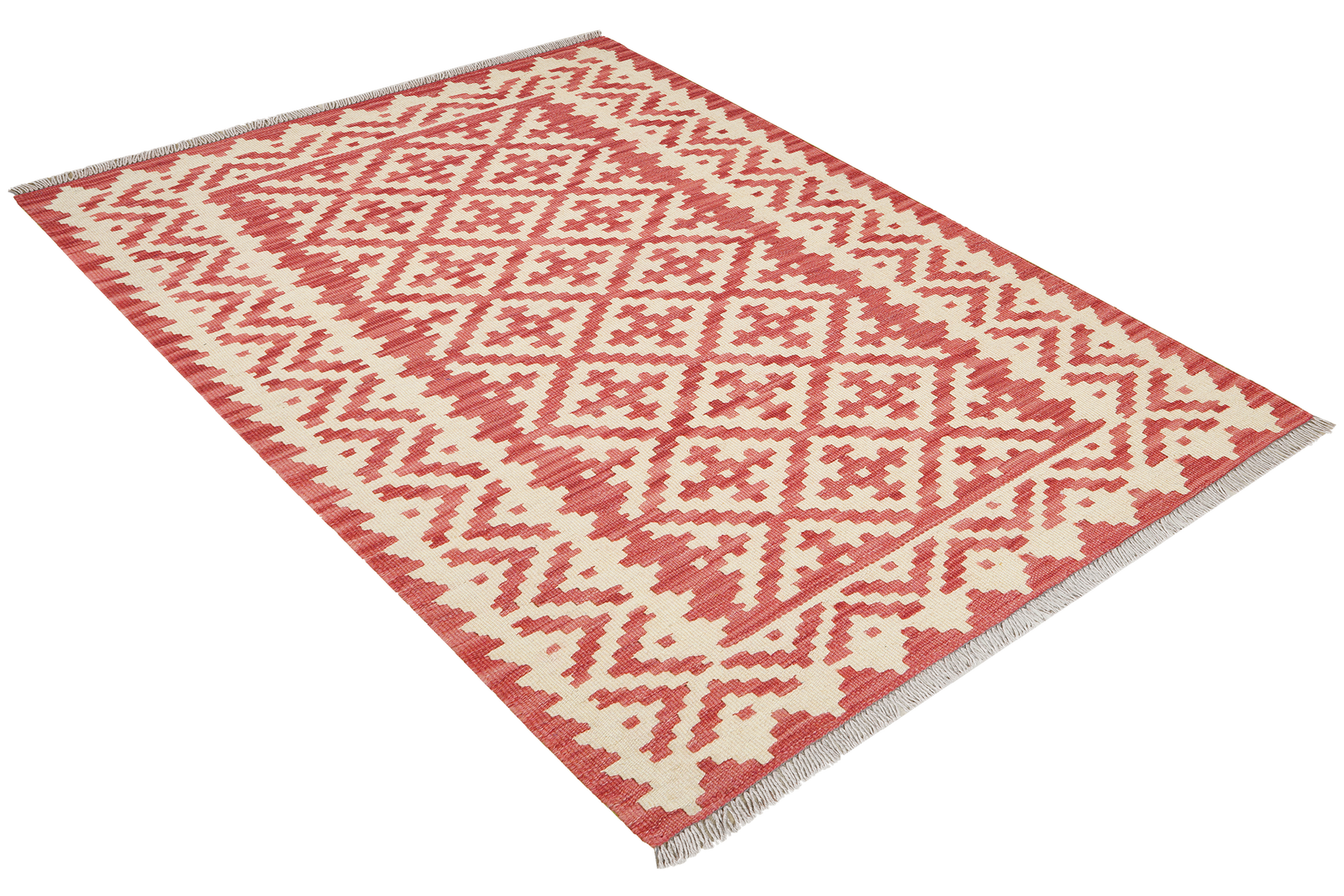 Kelim Gashgai — Handgefertigt, 153x105 cm, Beige, 100% Virgin Wool | View 5