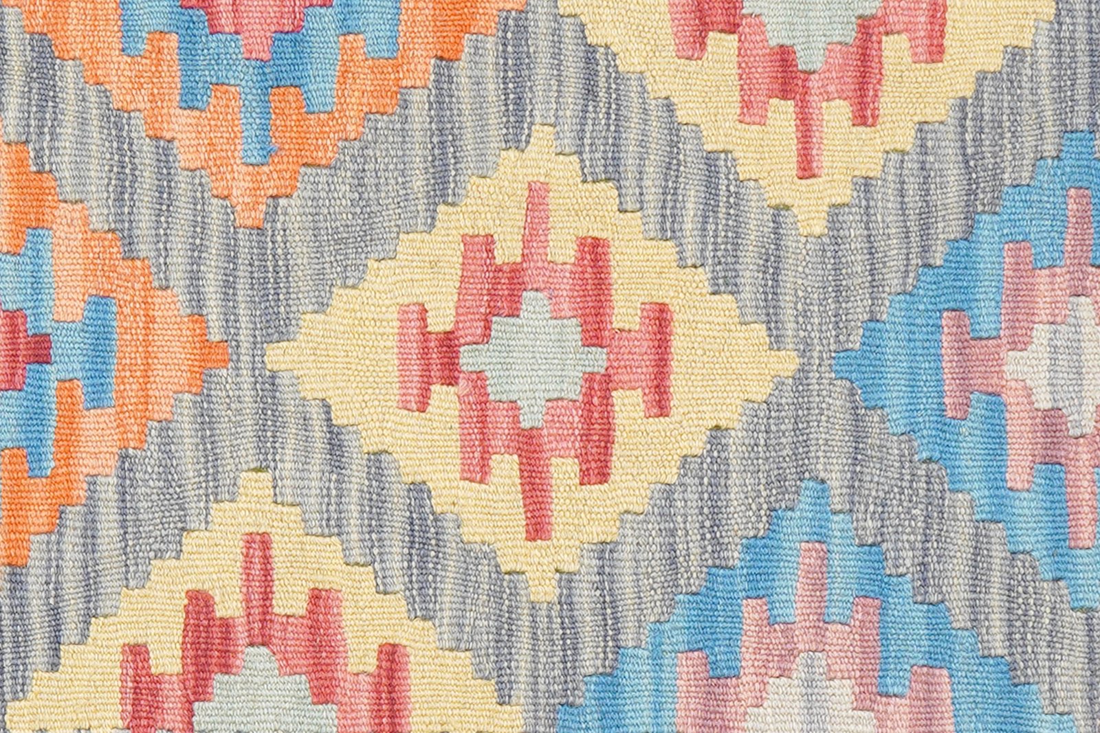 Kelim Gashgai — Handmade, 100x148 cm, Grey, 100% Virgin Wool | View 5
