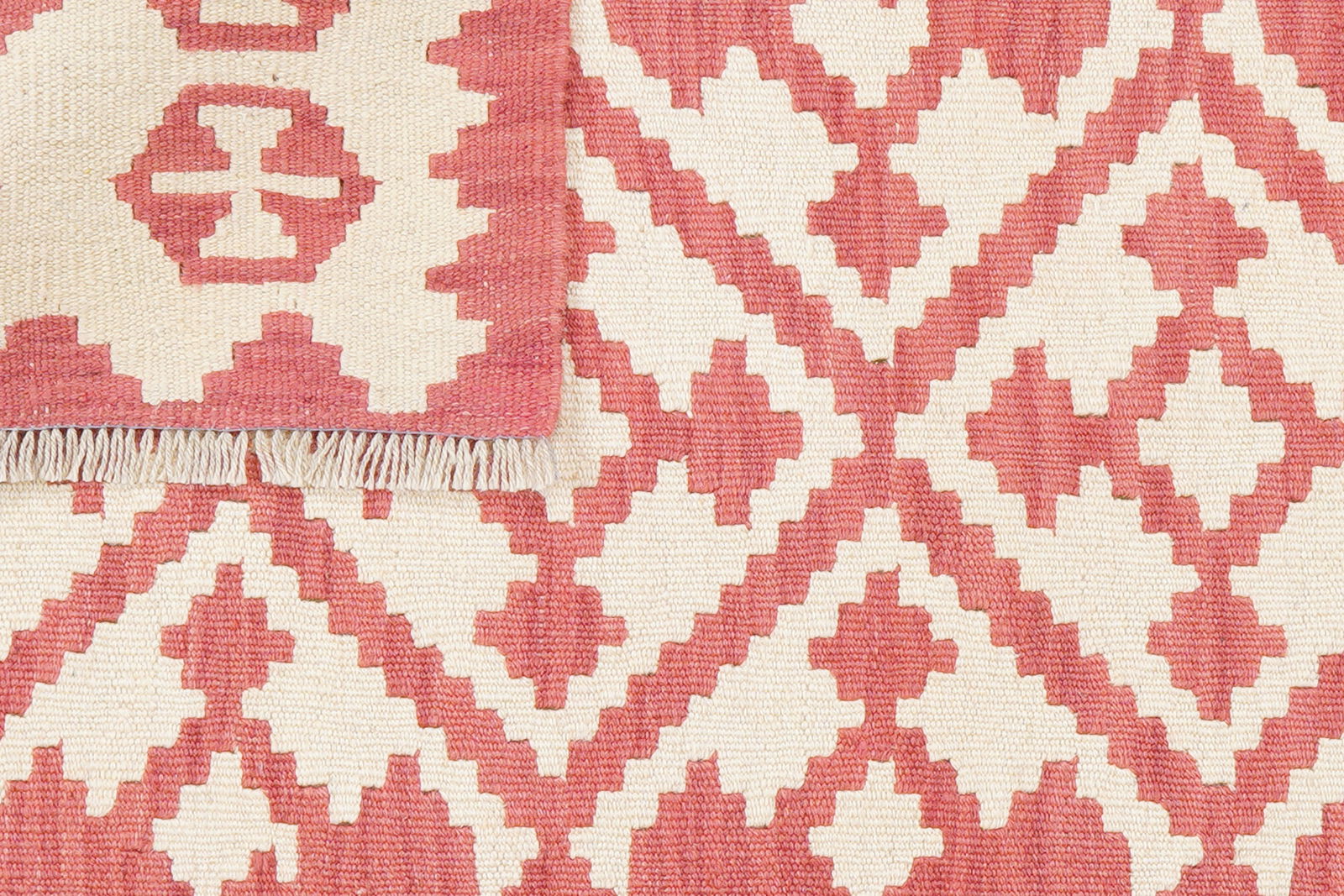 Kelim Gashgai — Handgefertigt, 142x106 cm, Beige, 100% Virgin Wool | View 7