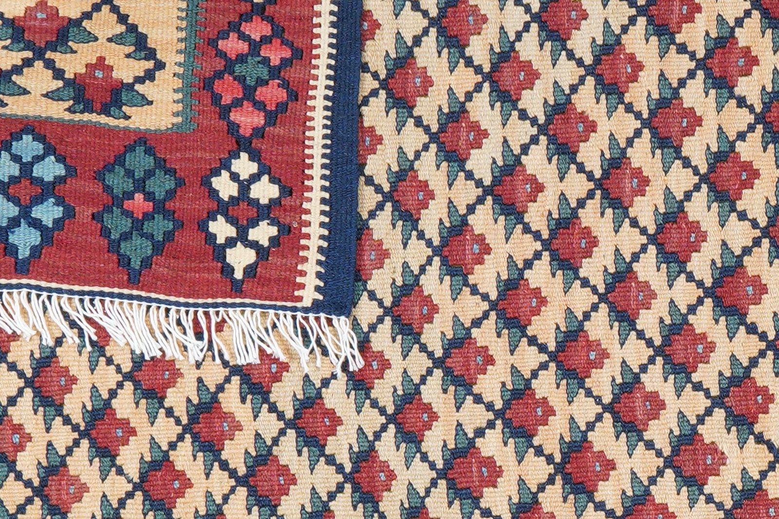 Kelim Senneh — Handmade, 97x145 cm, Multicolor, 100% Virgin Wool | View 6