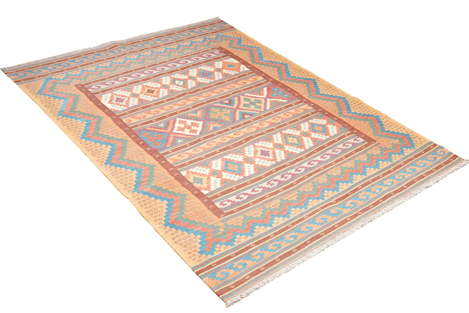 Sumak Sirdjan — Handmade, 156x234 cm, Multicolor, 100% Virgin Wool | View 4