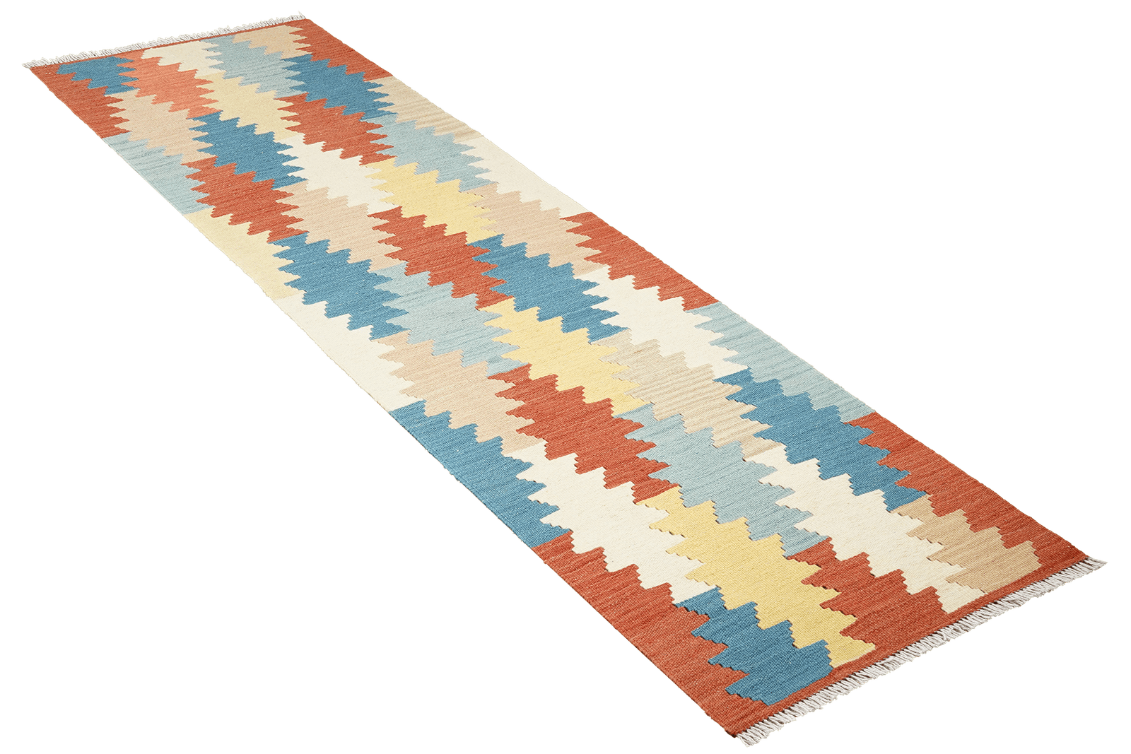 Kelim Gashgai — Handmade, 61x247 cm, Multicolor, 100% Virgin Wool | View 4