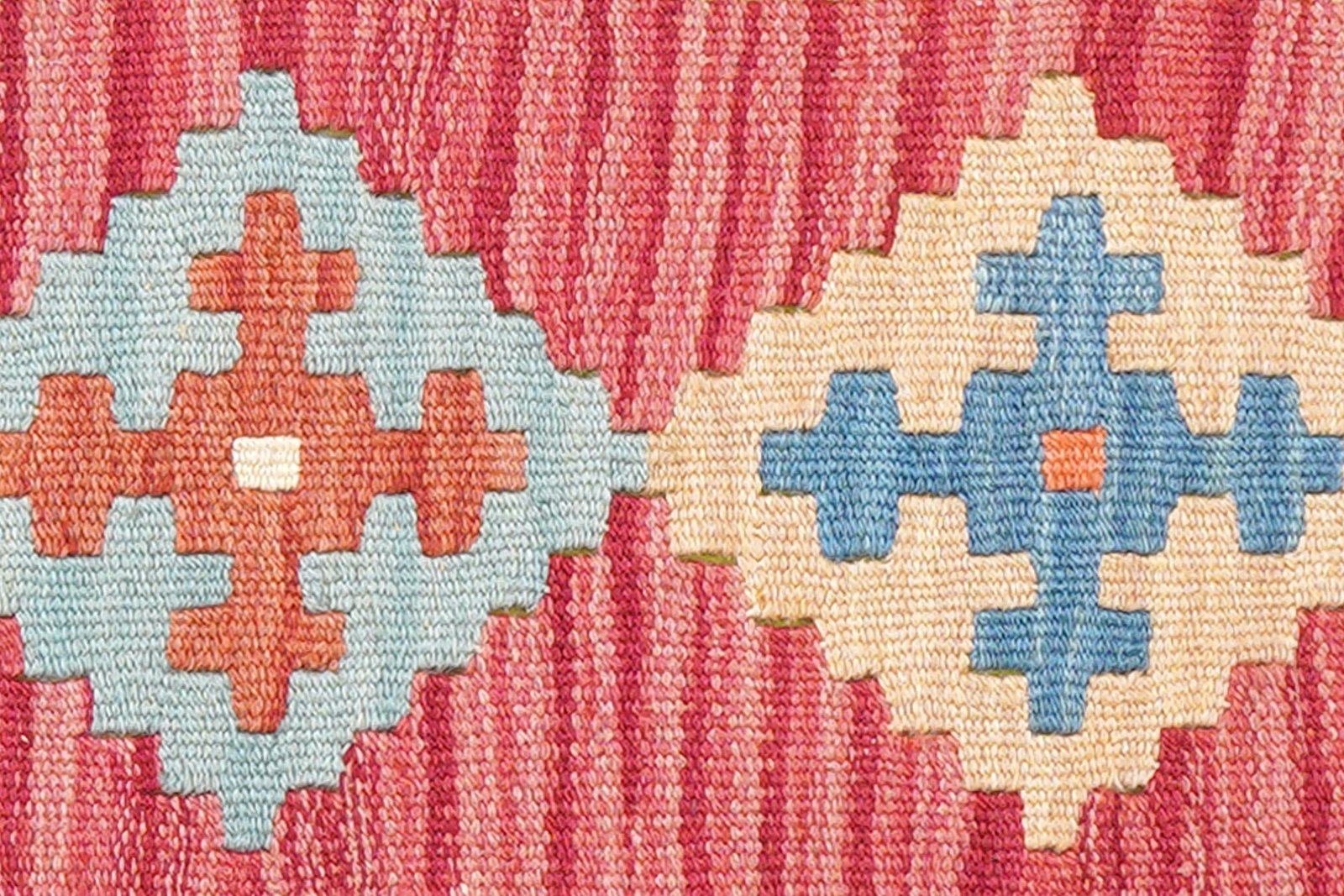 Kelim Gashgai — Handmade, 85x125 cm, Red, 100% Virgin Wool | View 5