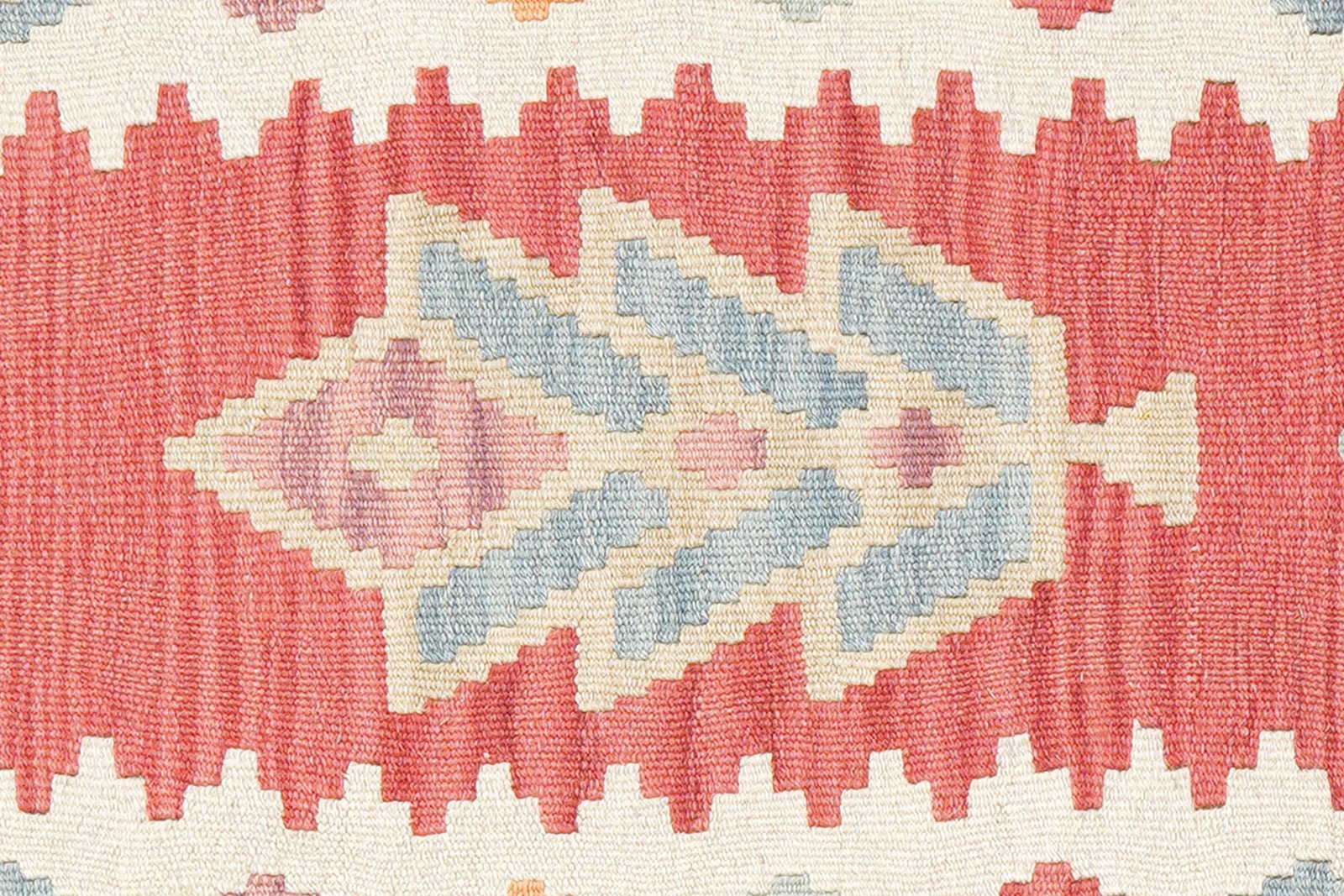 Kelim Gashgai — Handmade, 66x241 cm, Red, 100% Virgin Wool | View 5