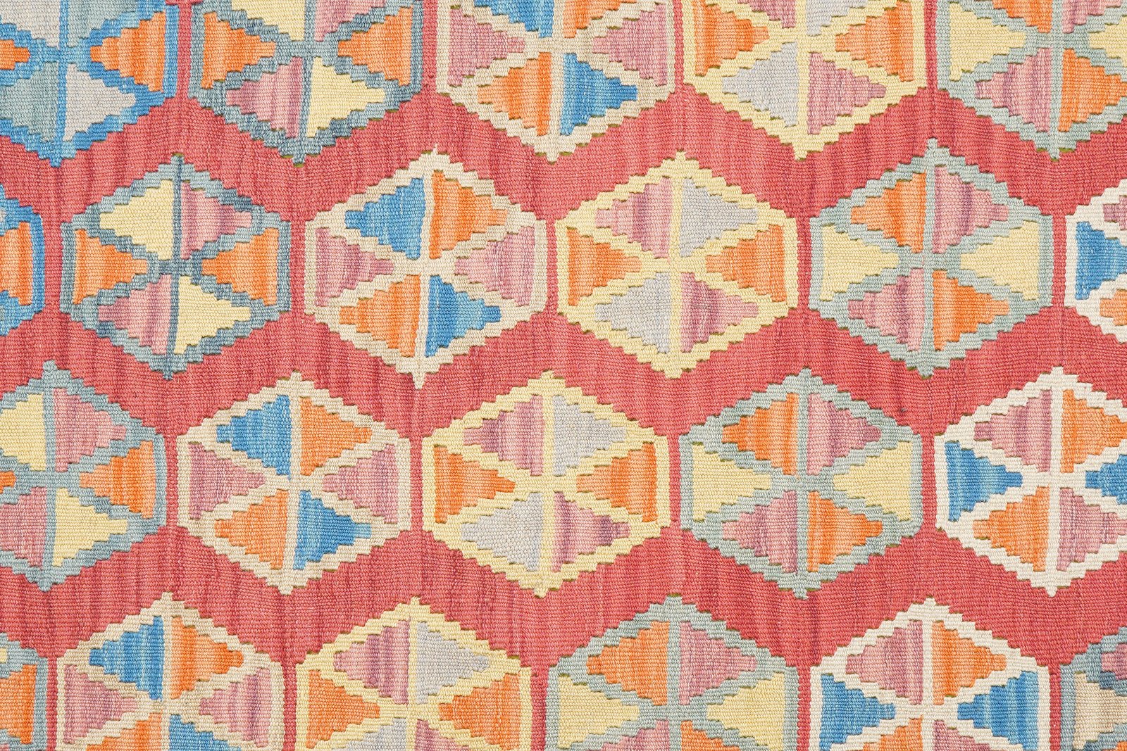 Kelim Gashgai — Handmade, 159x206 cm, Red, 100% Virgin Wool | View 5