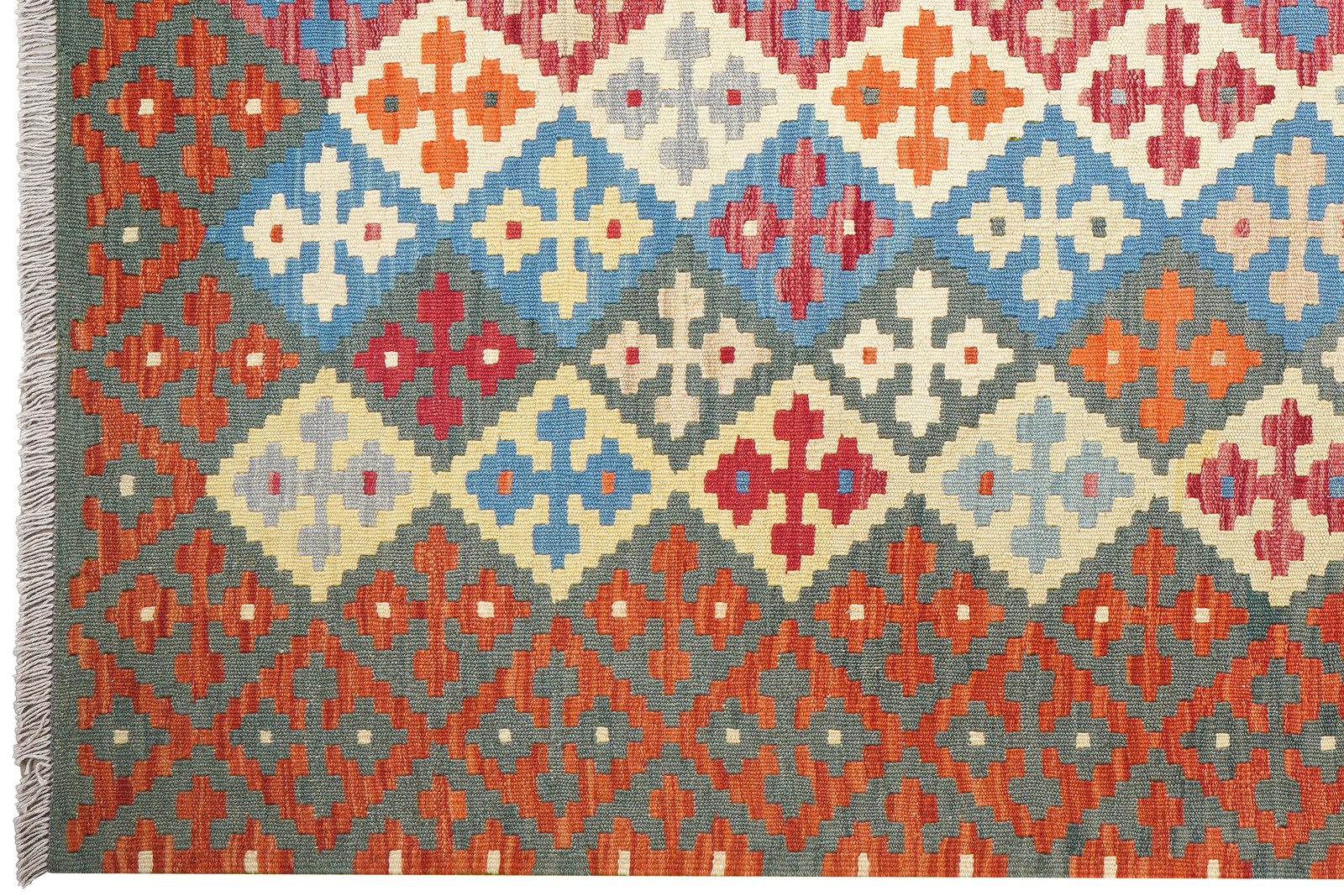 Kelim Gashgai — Handmade, 176x241 cm, Multicolor, 100% Virgin Wool | View 3