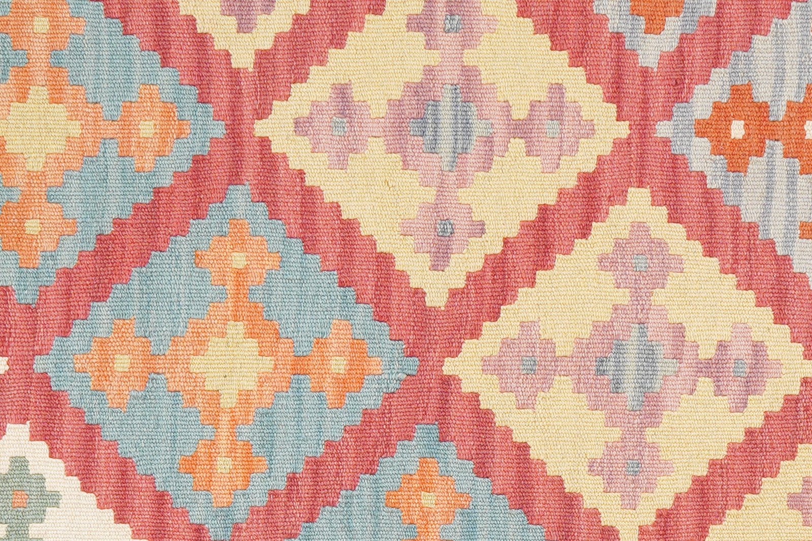 Kelim Gashgai — Handmade, 128x180 cm, Red, 100% Virgin Wool | View 5