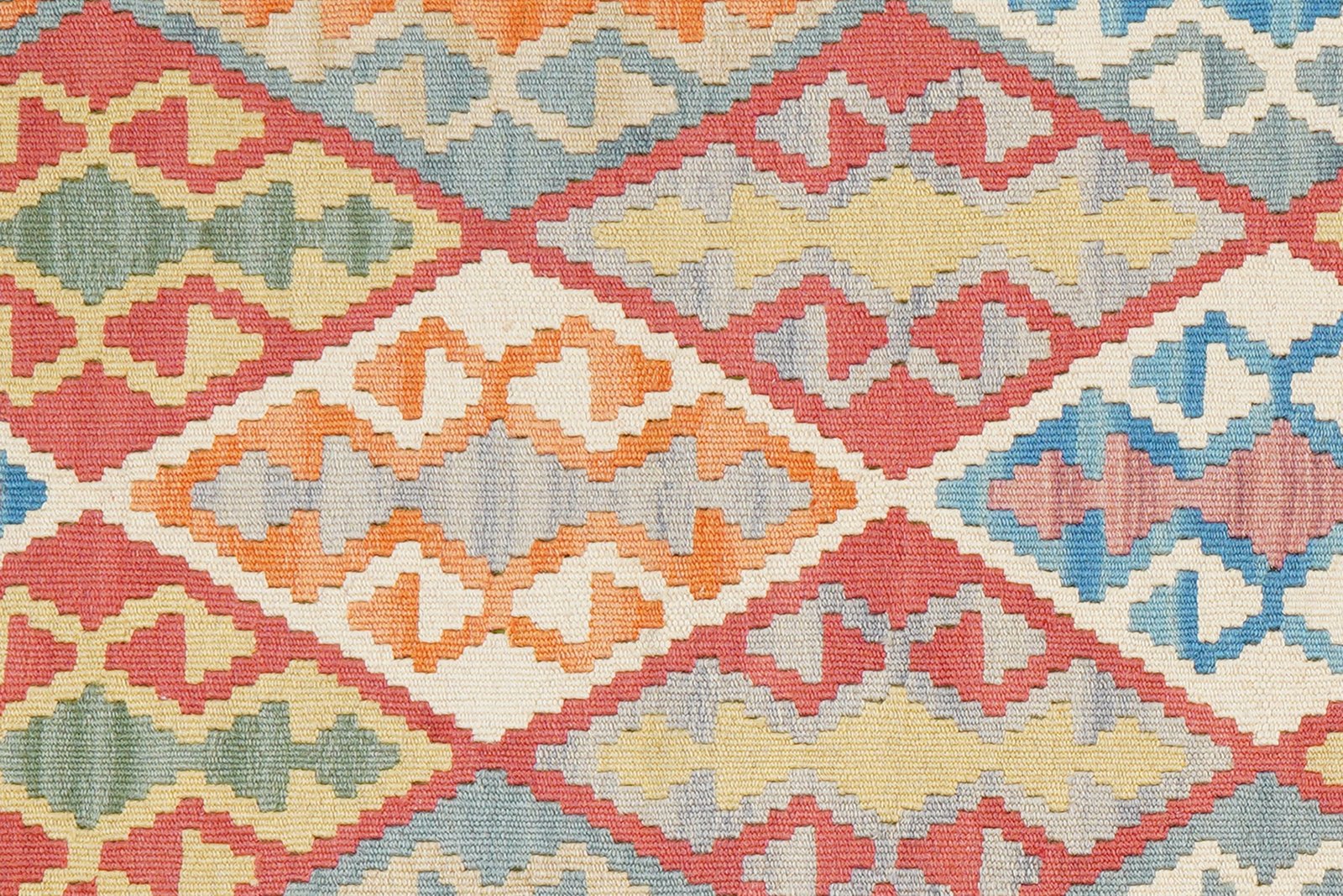 Kelim Gashgai — Handmade, 124x180 cm, Red, 100% Virgin Wool | View 5