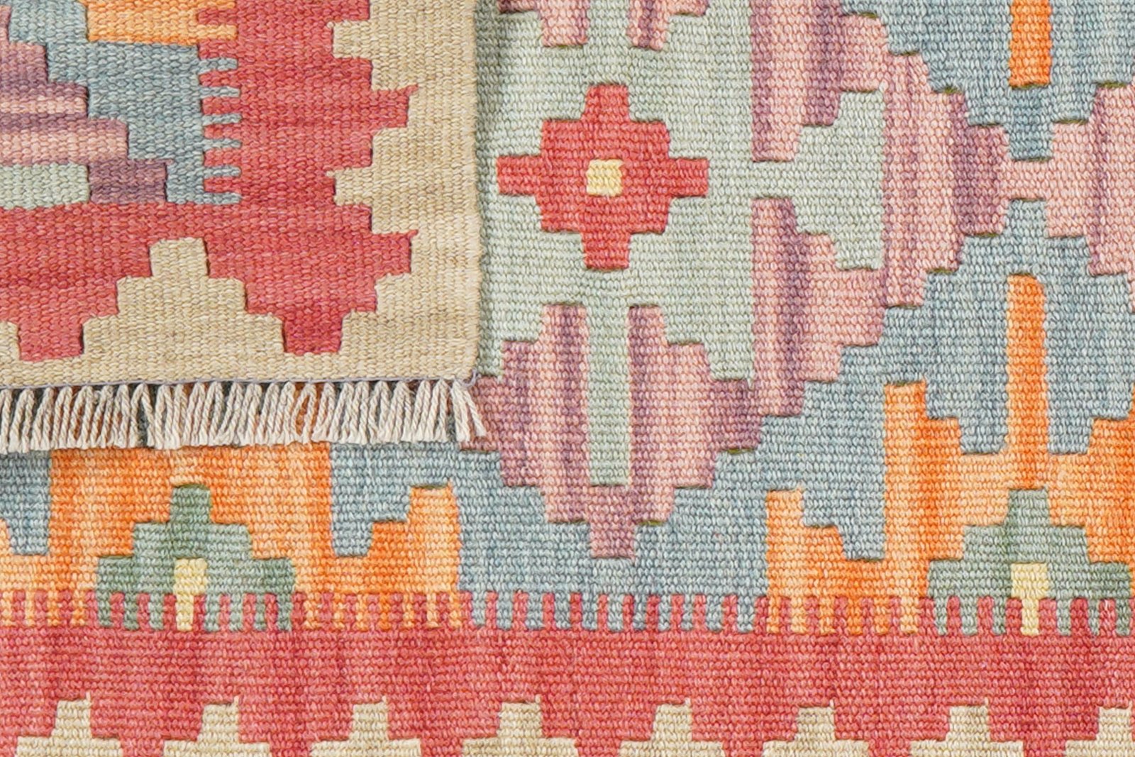 Kelim Gashgai — Handmade, 56x190 cm, Multicolor, 100% Virgin Wool | View 6