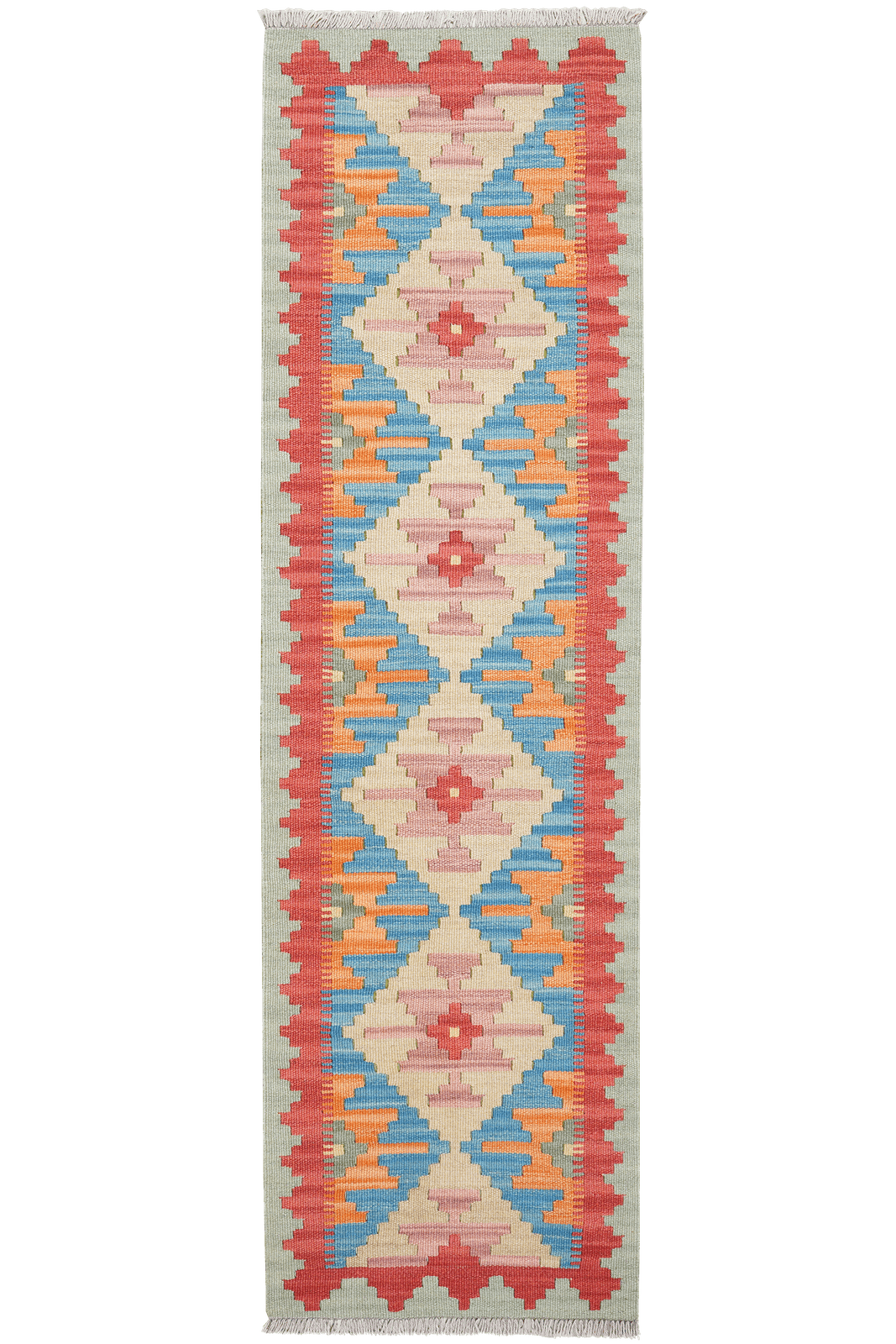 Kelim Gashgai — Handmade, 56x189 cm, Multicolor, 100% Virgin Wool | Main view