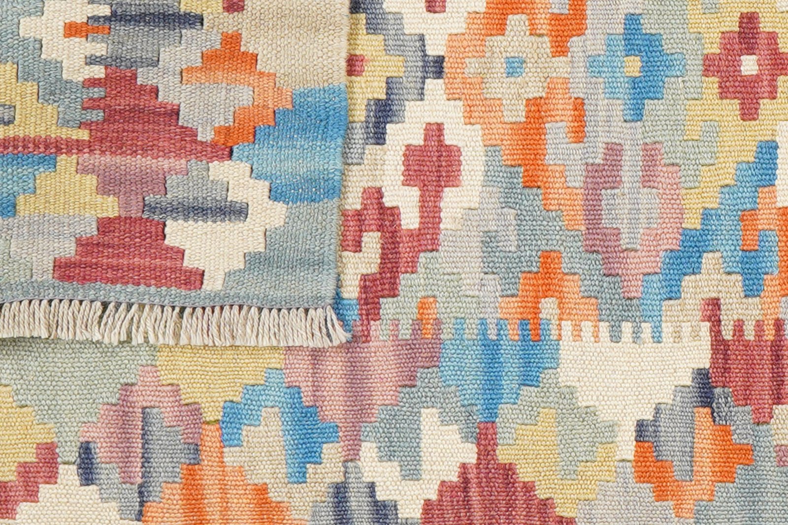 Kelim Gashgai — Handmade, 62x197 cm, Multicolor, 100% Virgin Wool | View 6