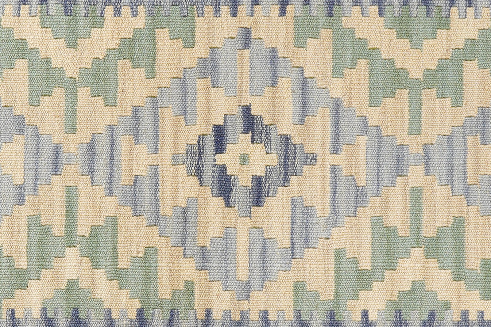 Kelim Gashgai — Handmade, 59x198 cm, Beige, 100% Virgin Wool | View 5