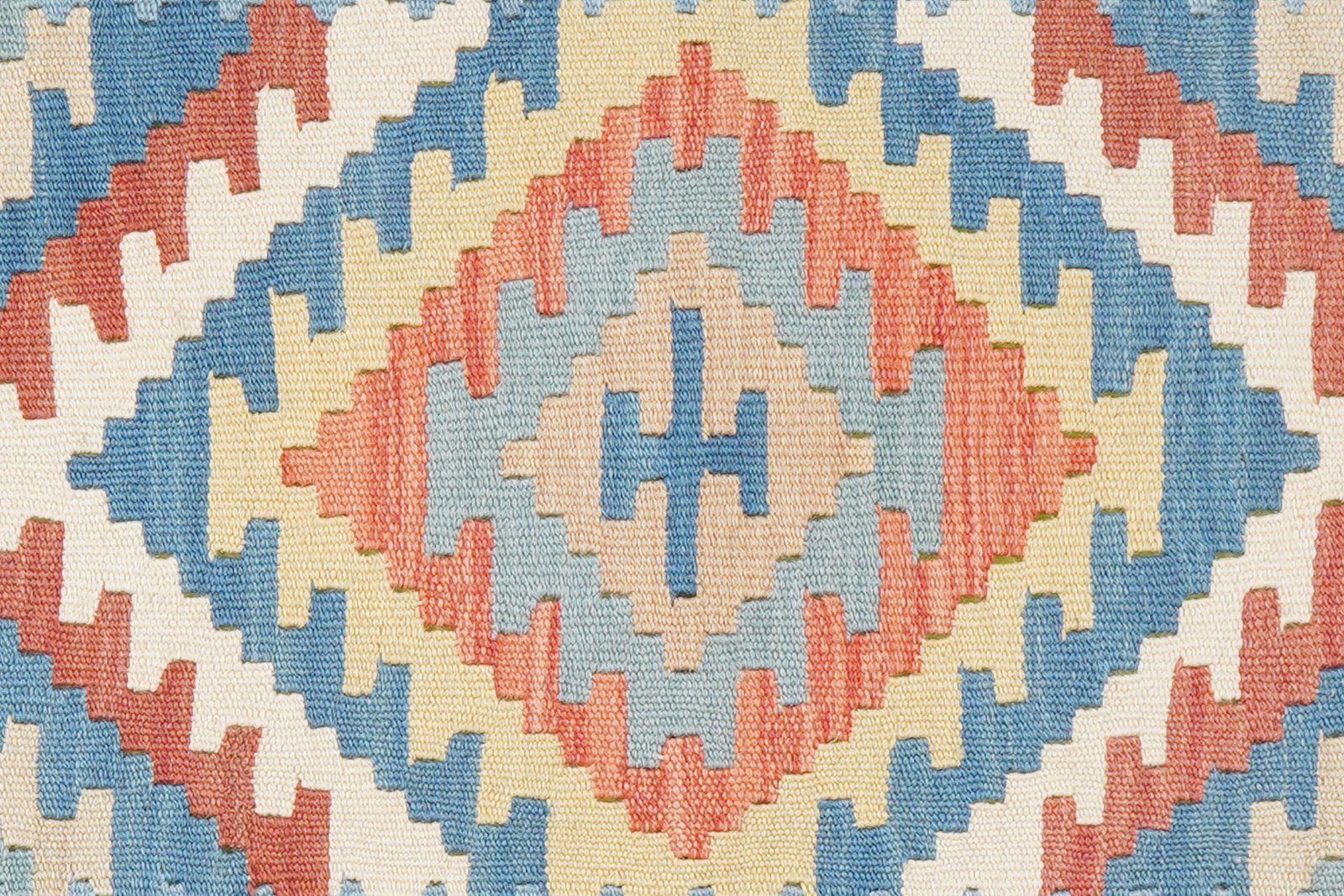 Kelim Gashgai — Handmade, 82x198 cm, Blue, 100% Virgin Wool | View 5