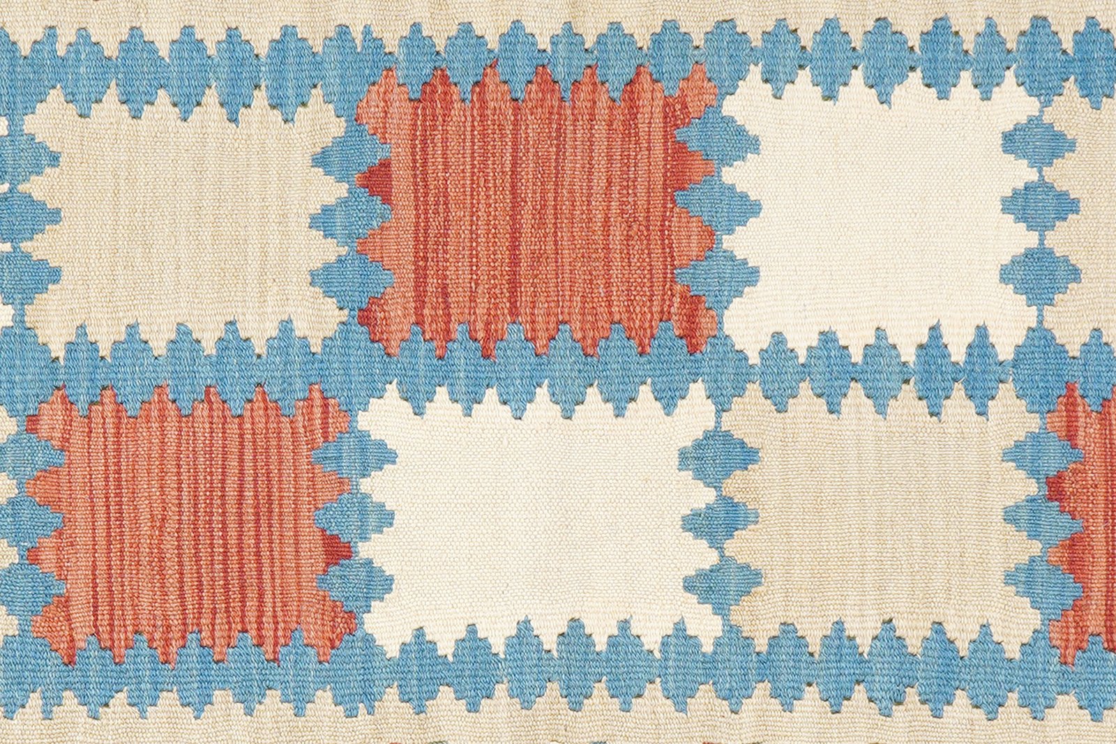 Kelim Gashgai — Handmade, 82x187 cm, Blue, 100% Virgin Wool | View 5
