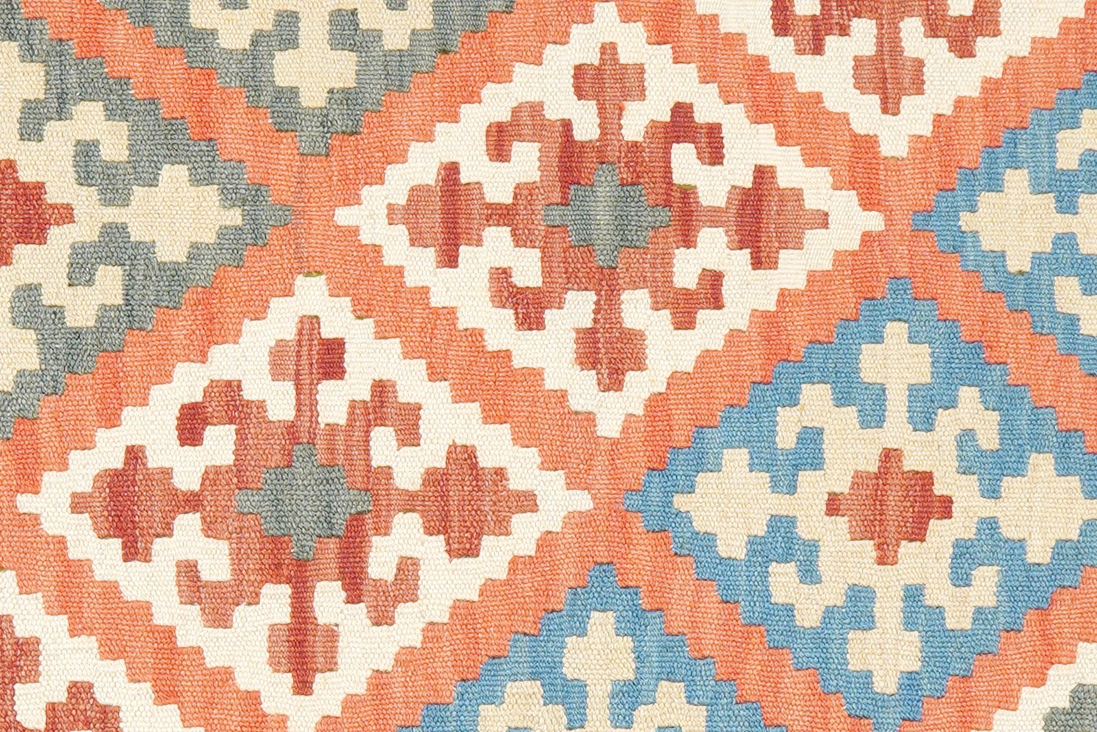 Kelim Gashgai — Handmade, 85x201 cm, Red, 100% Virgin Wool | View 5