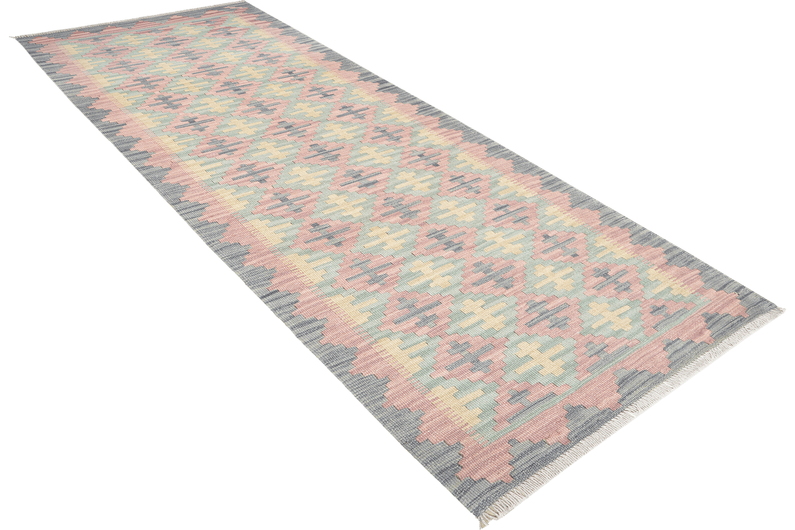 Kelim Gashgai — Handmade, 81x241 cm, Multicolor, 100% Virgin Wool | View 4