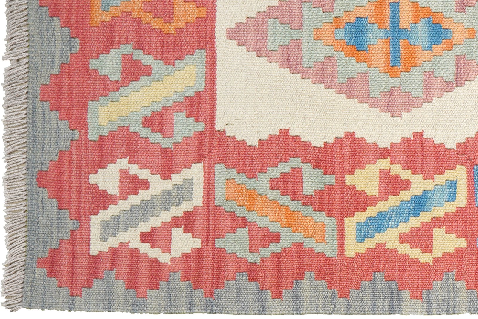 Kelim Gashgai — Handmade, 82x300 cm, Beige, 100% Virgin Wool | View 3