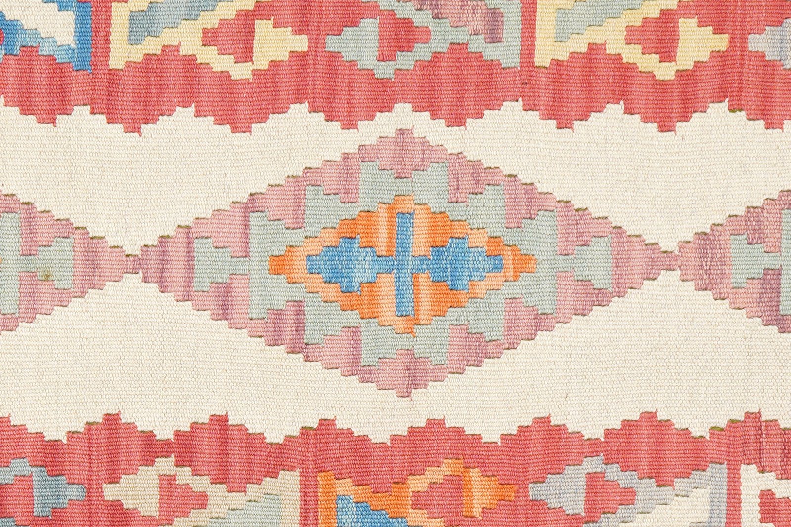 Kelim Gashgai — Handmade, 82x300 cm, Beige, 100% Virgin Wool | View 5