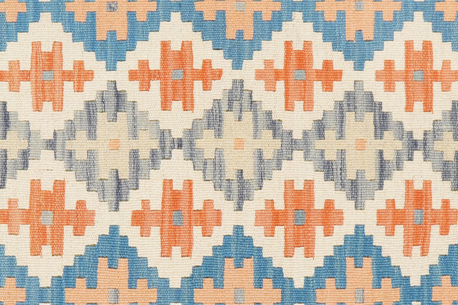 Kelim Gashgai — Handmade, 85x127 cm, Beige, 100% Virgin Wool | View 5